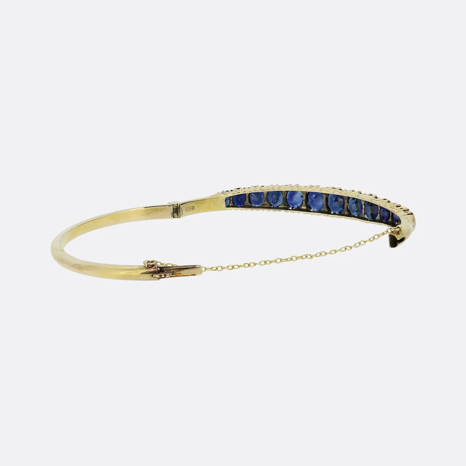 Edwardian Sapphire Hinge Bangle