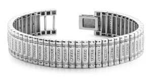 Embedded Diamond Link Lab-Grown Diamond Bracelet with 3.06 ct.(finished) 1.5mm