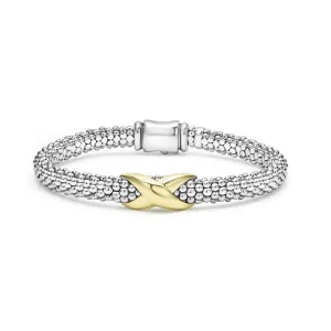 Embrace Two-Tone X Caviar Bracelet 6mm