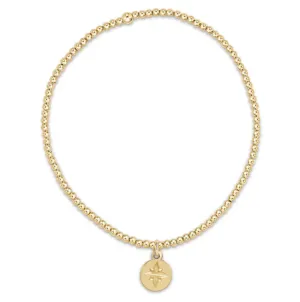 Enewton Classic Gold 2mm Bead Bracelet - Direction Gold Disc
