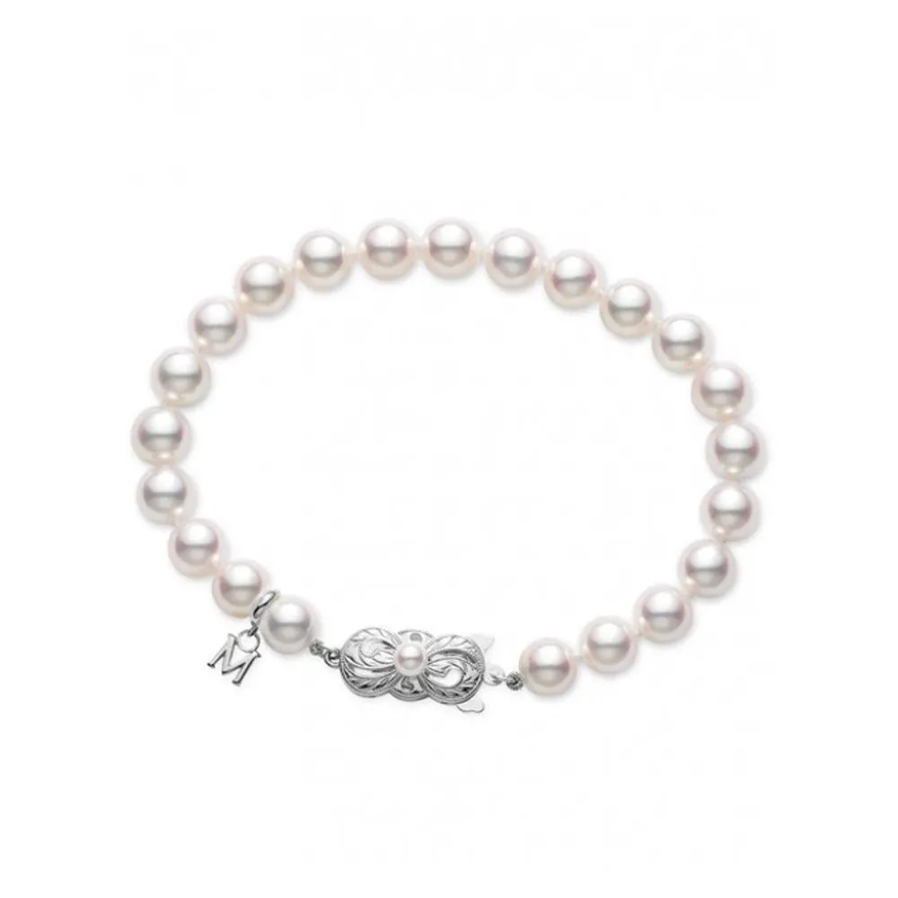 Everyday Essentials Pearl 7" Bracelet, 7X6.5MM
