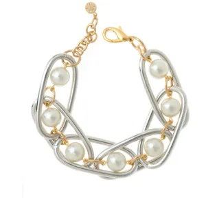 Excelsior Silver Tone Bracelet