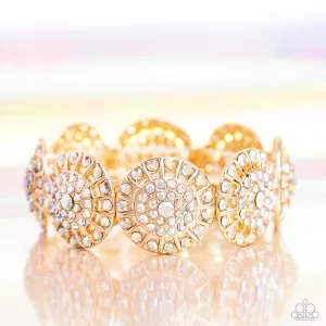 Executive Elegance - Multi - Iridescent Rhinestone Paparazzi Stretchy Bracelet