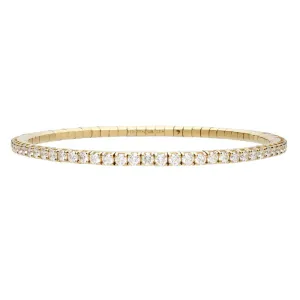 Extensible 18KW 3.26ctw Diamond Stretch Bracelet - BTE85DB
