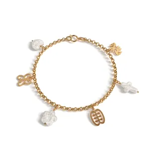 Fancy Pearl Adinkra Bracelet