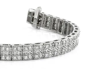 Filigree Diamond Bracelet with 1.98 ct.(finished) 1.2mm