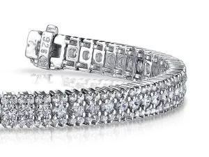 Flashy Prong Set Lab-Grown Diamond Bracelet with 8.91 ct.(finished) 1.5mm, 3mm