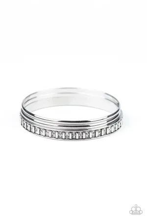 Flawless Flaunter White Bracelet