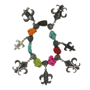 Fleur De Lis Charm Bracelet