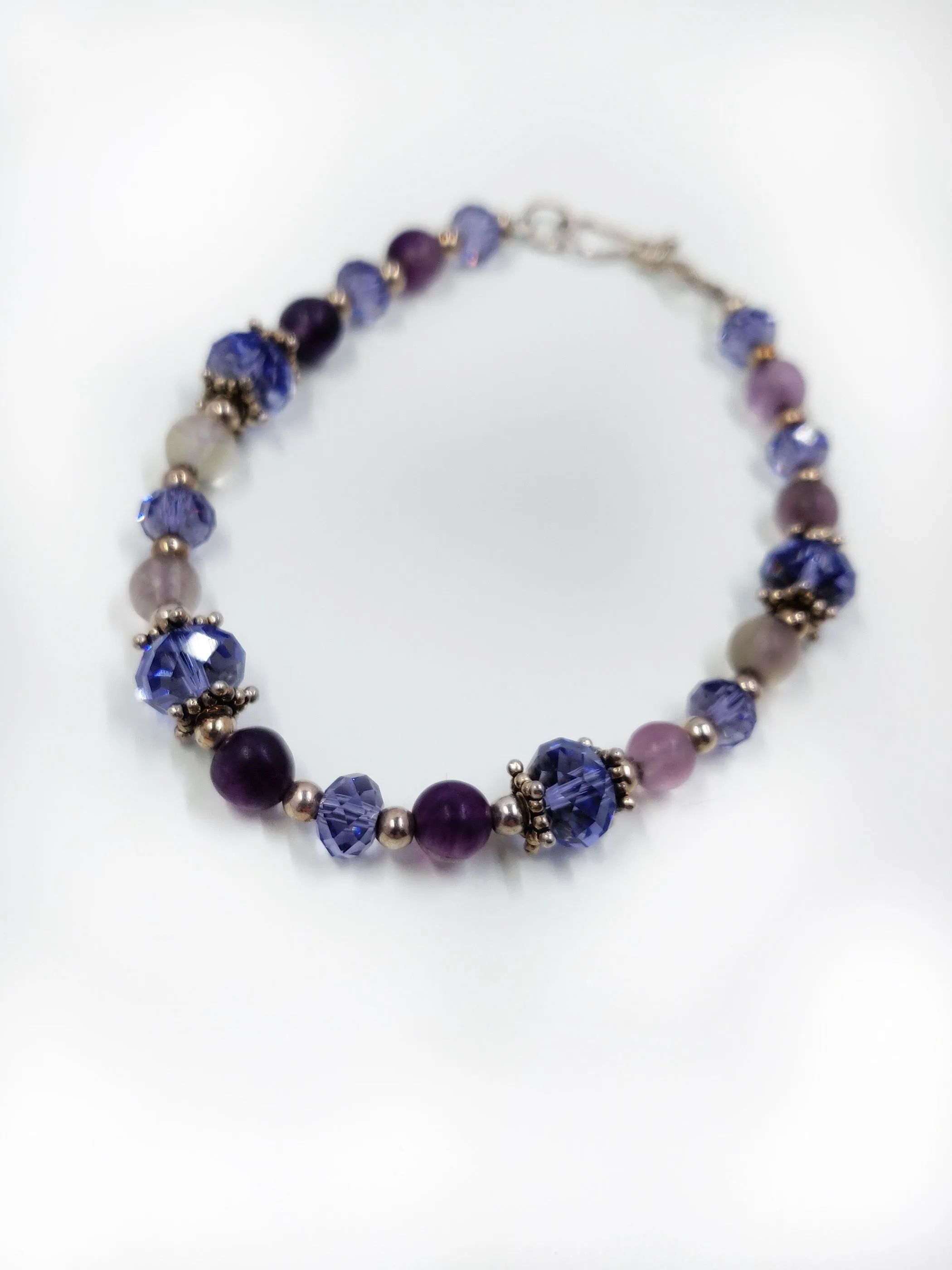 Flourite Necklace and Bracelet Set
