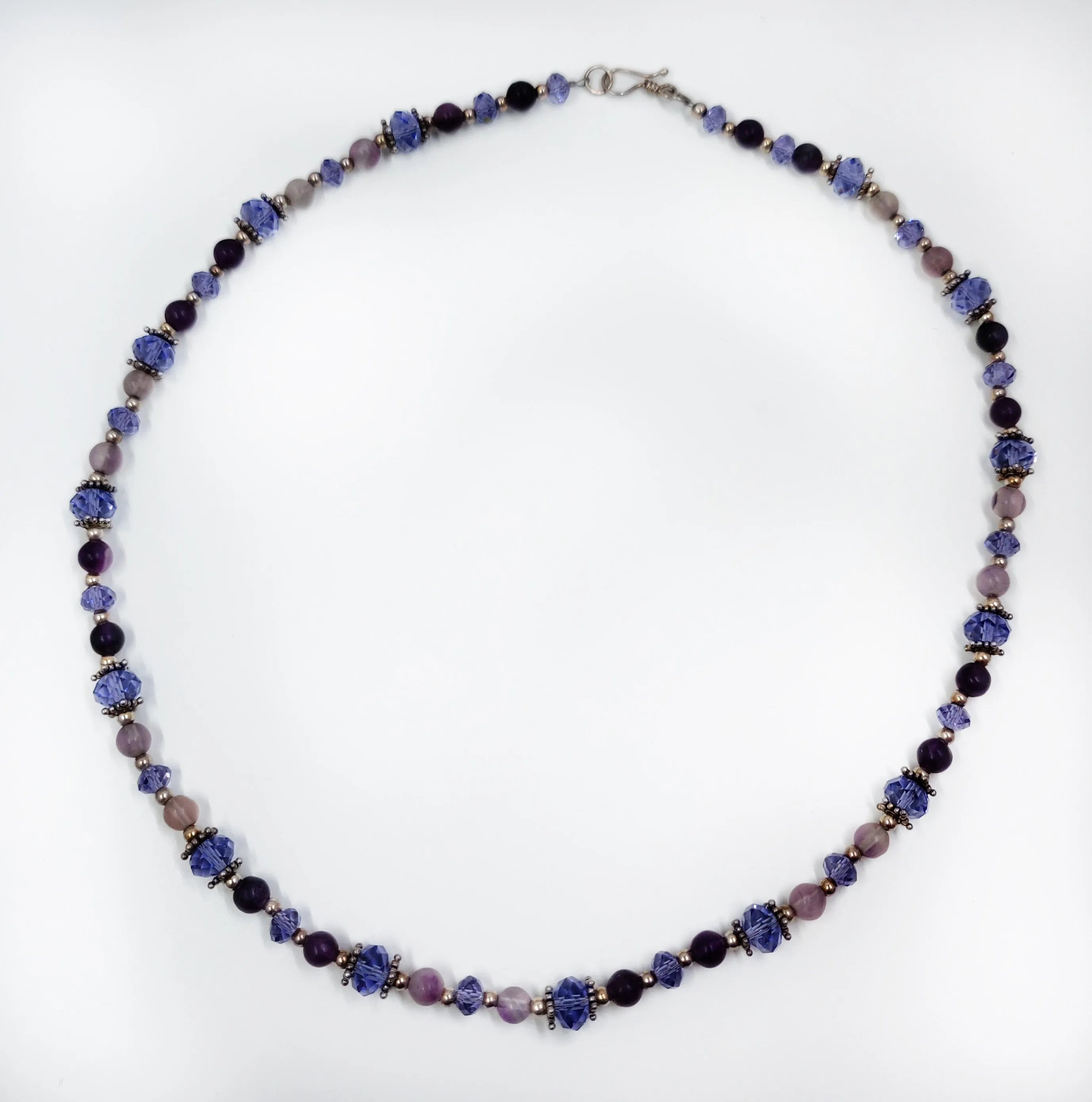 Flourite Necklace and Bracelet Set