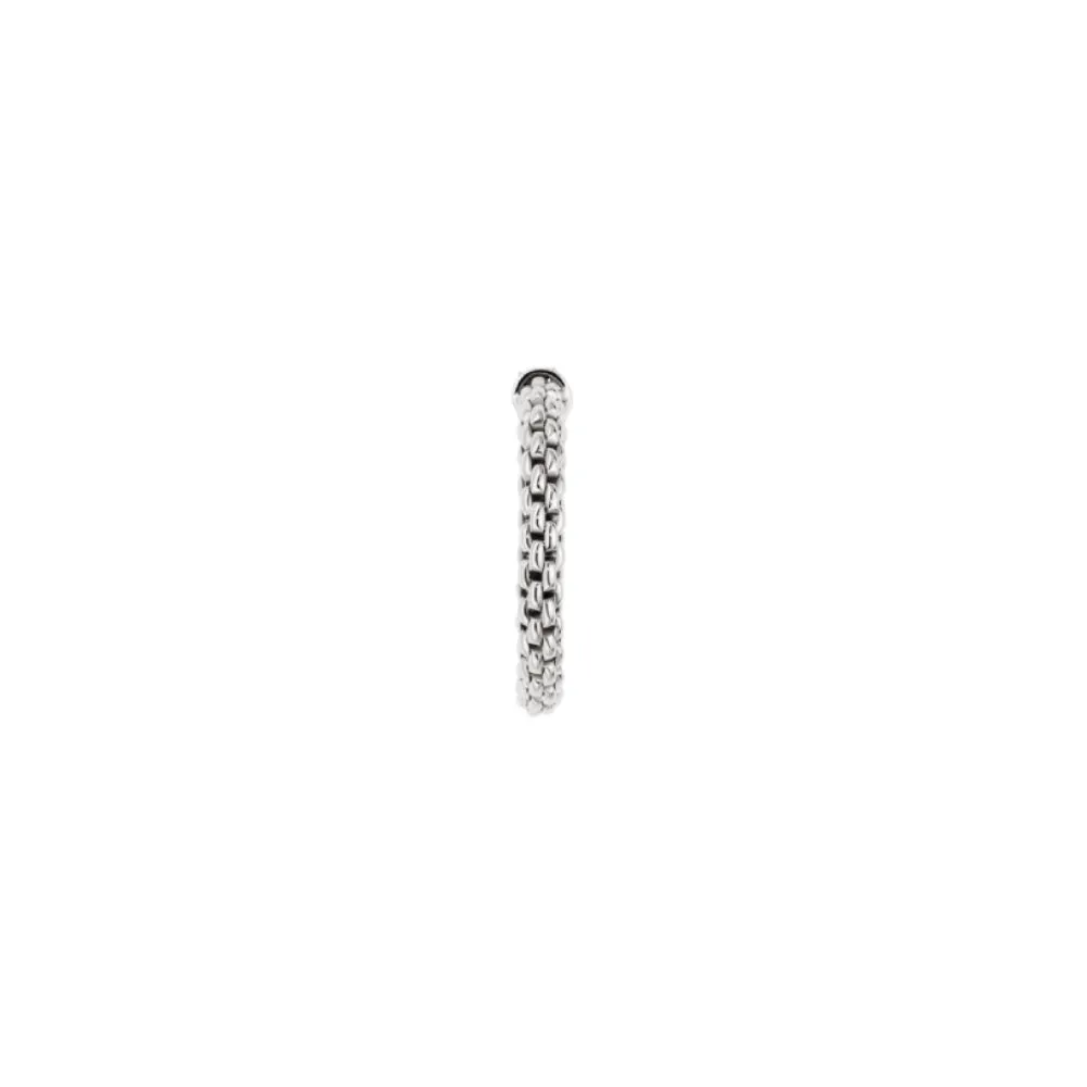 Fope 18k Souls Flex'it Ring with Bezel Set Blue Sapphire - Medium