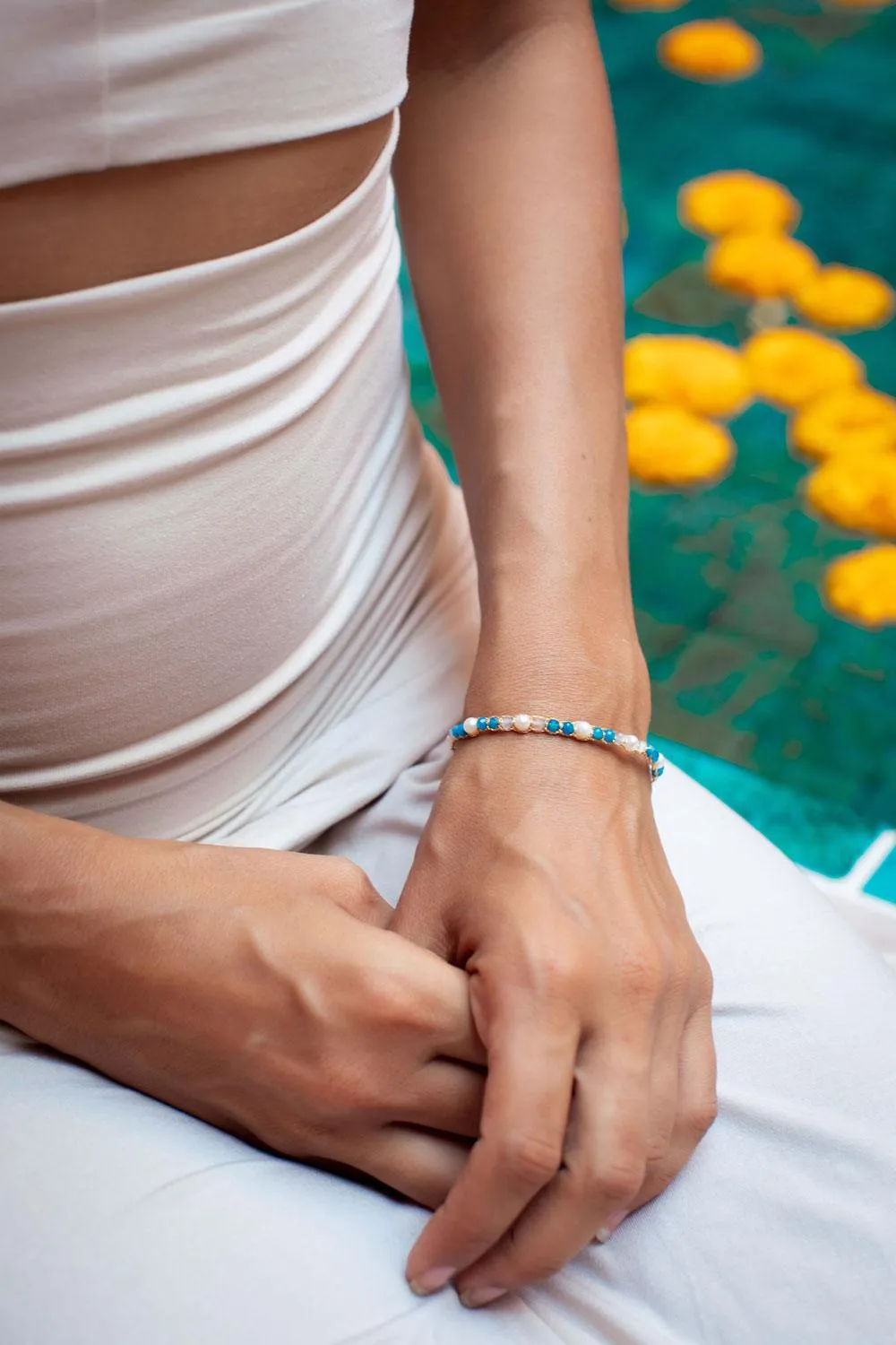 Fresh Water Pearl & Gemstone Bracelet | Temptation