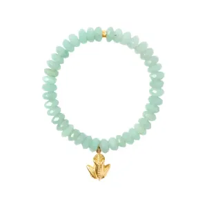 Frog Charm Bracelet Green Aventurine