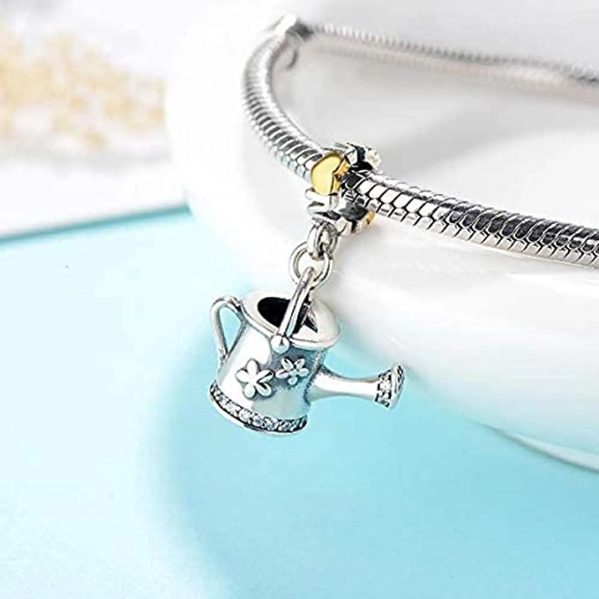 Garden Watering Can Mom Dangle Pendant