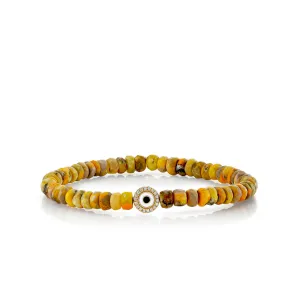 Gold & Diamond Eye on Bumble Bee Jasper