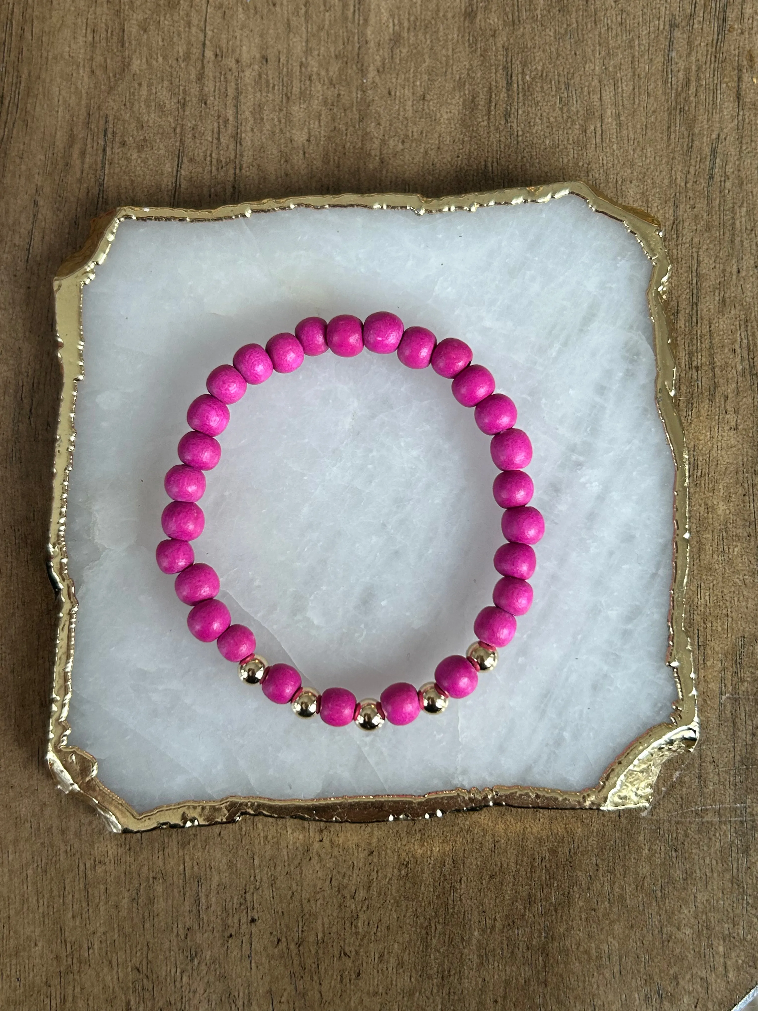 Gold Boho Wood Stackers