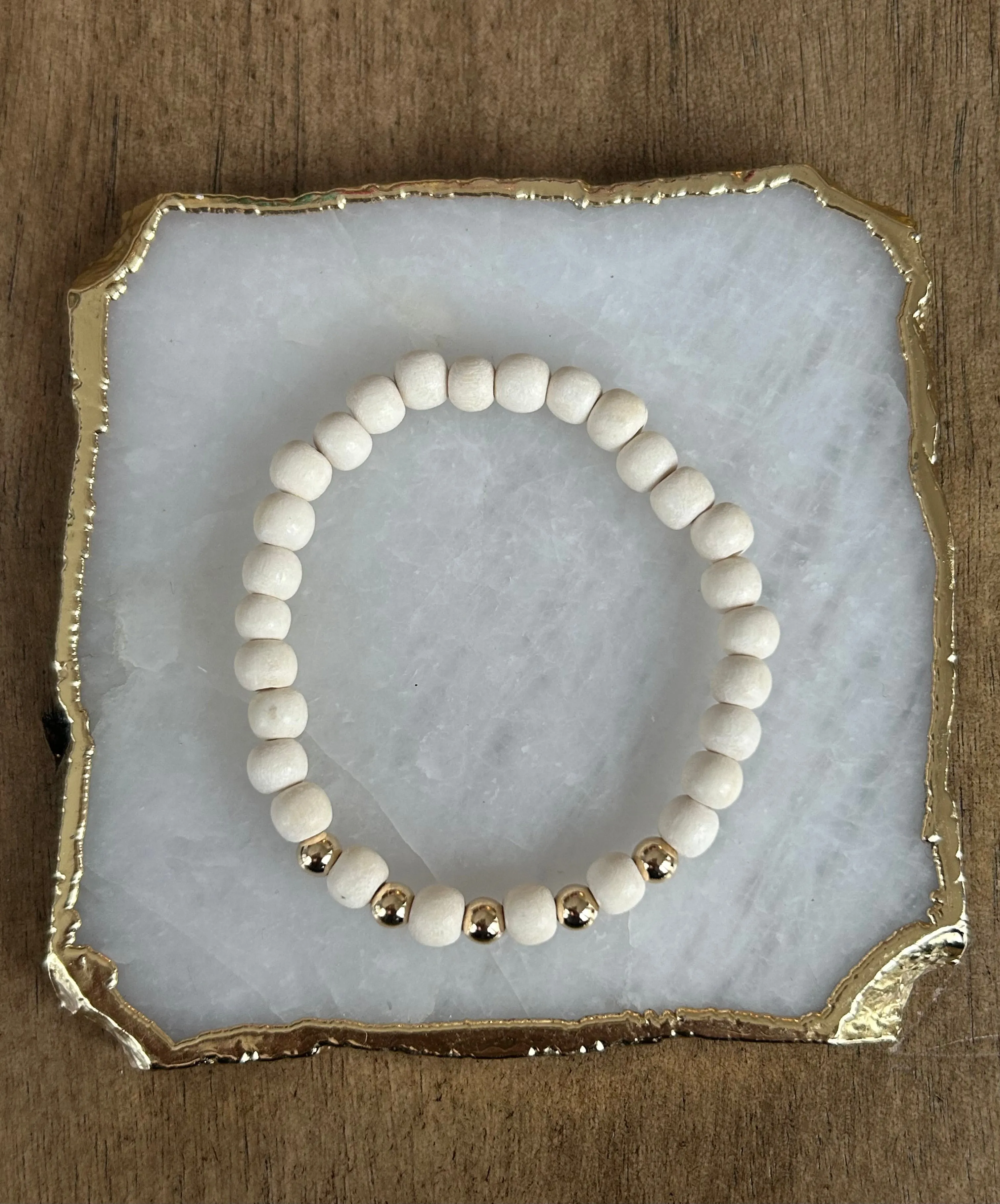 Gold Boho Wood Stackers