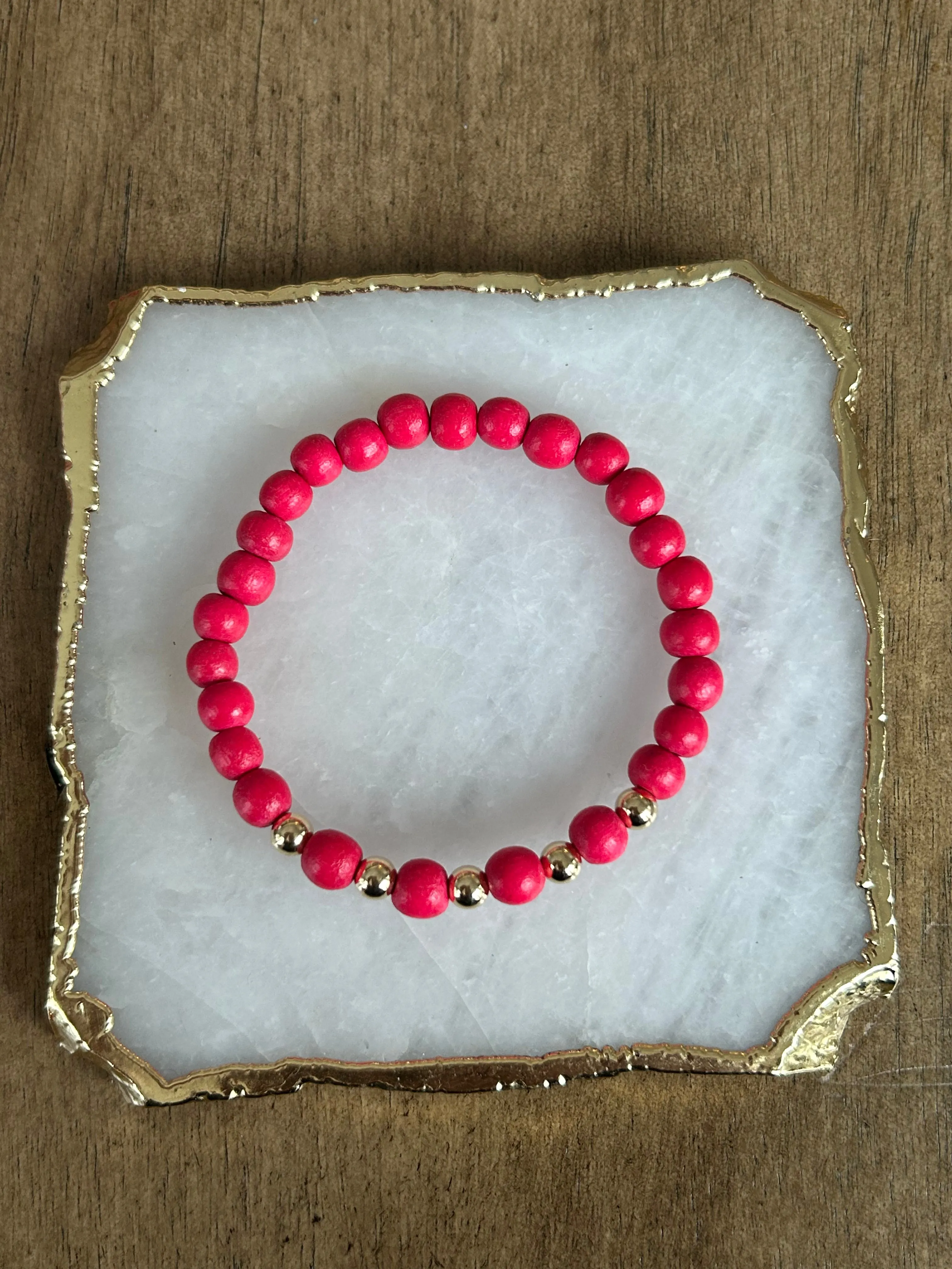 Gold Boho Wood Stackers