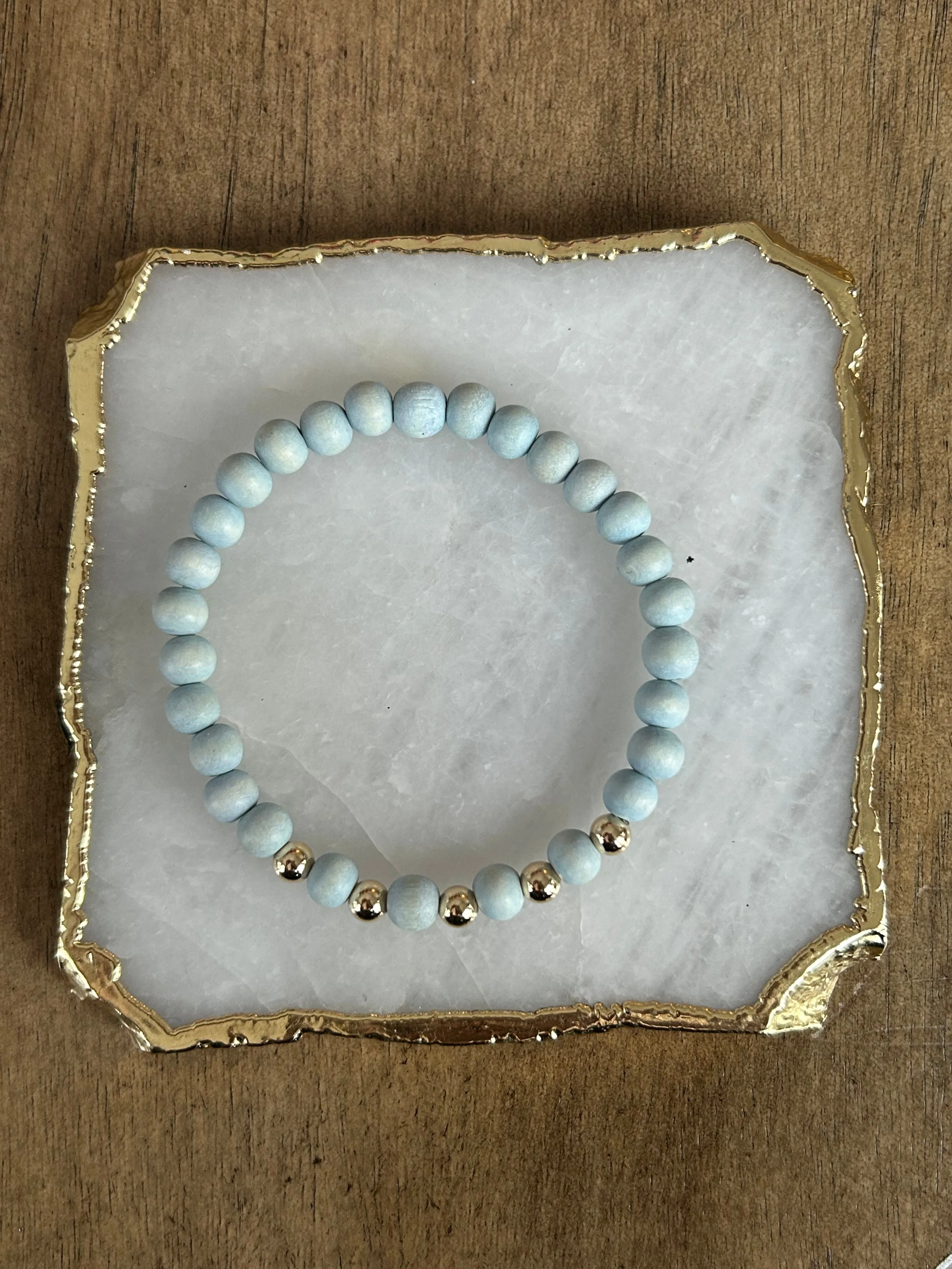Gold Boho Wood Stackers