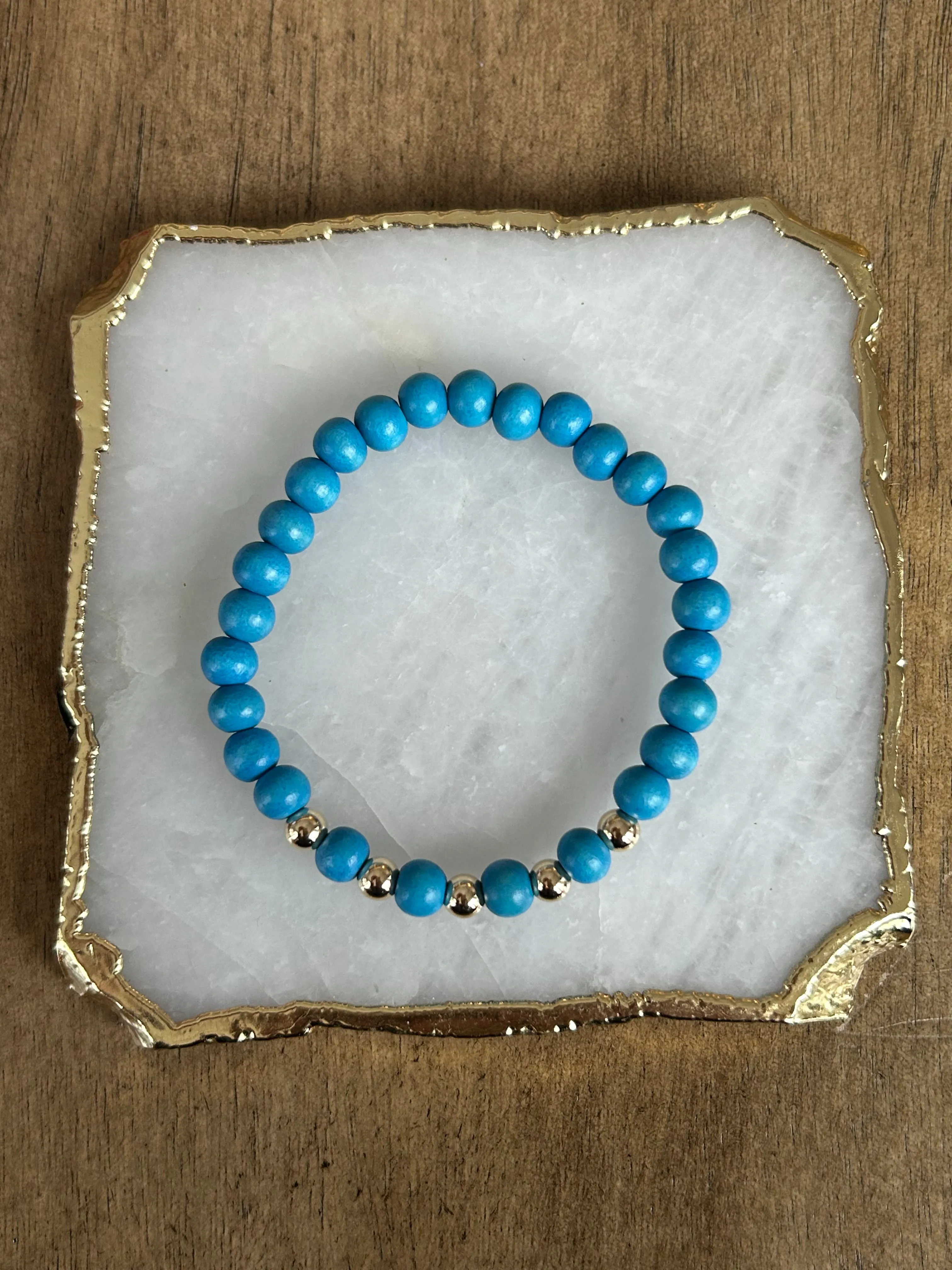 Gold Boho Wood Stackers