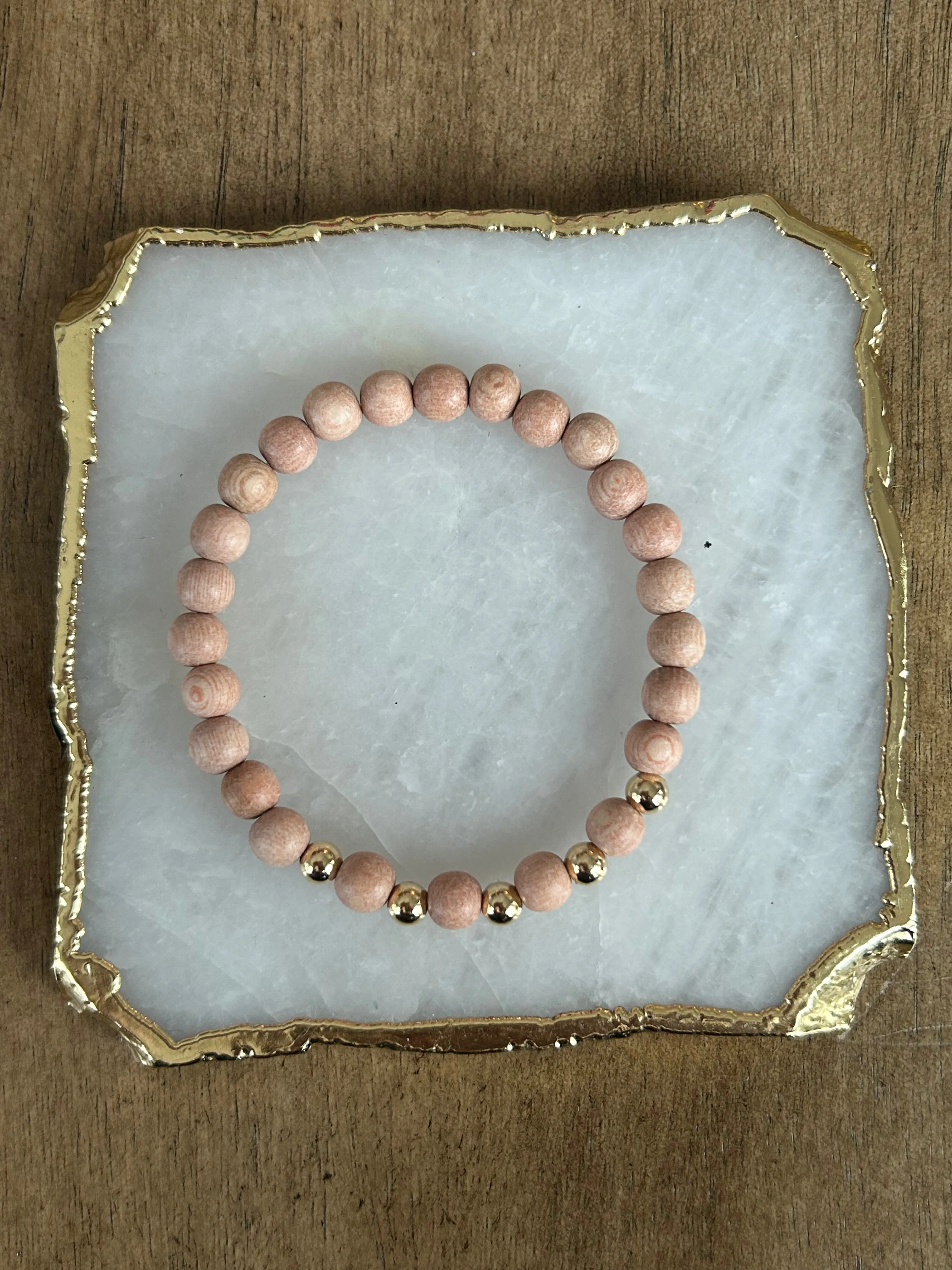 Gold Boho Wood Stackers