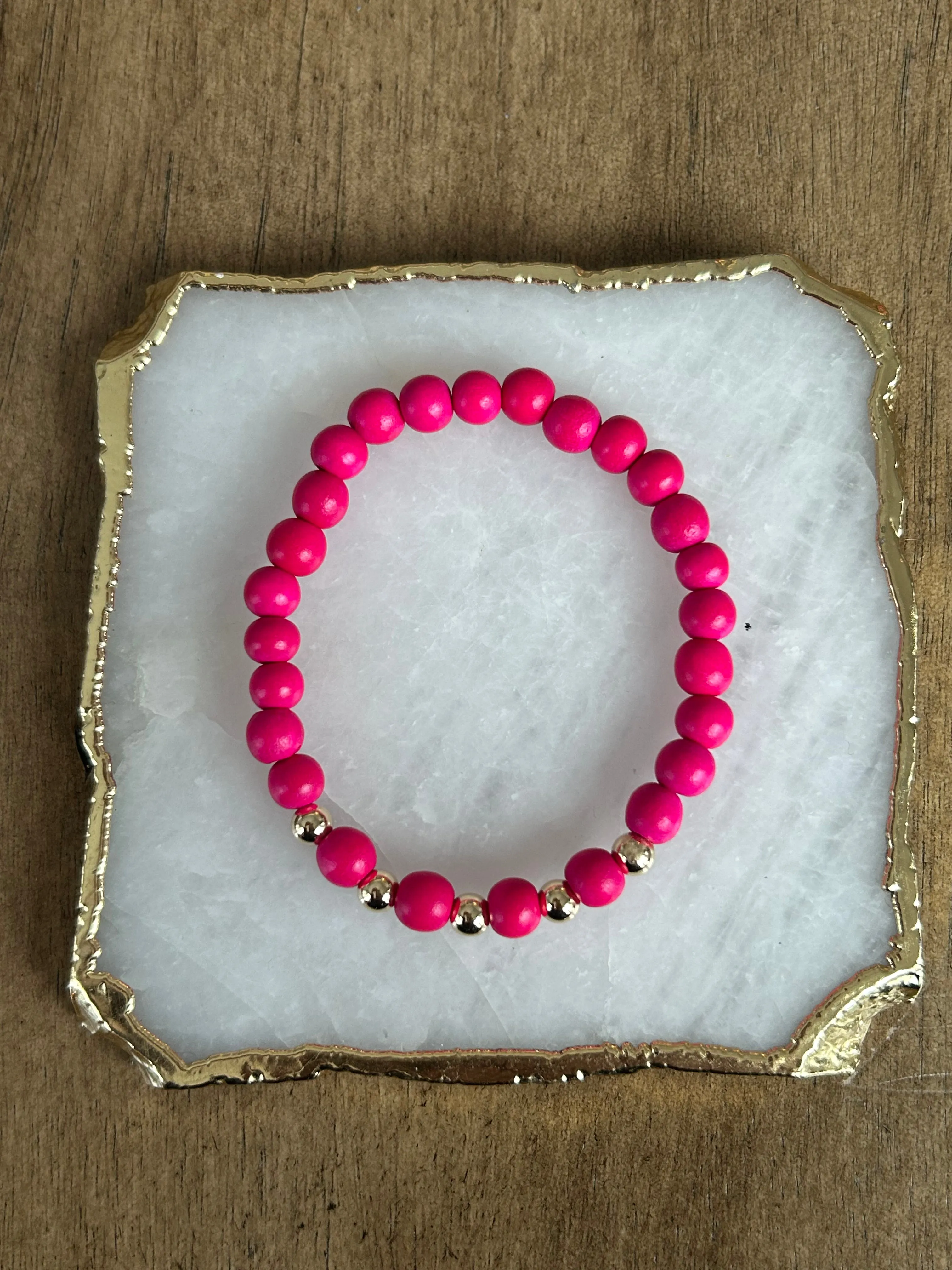 Gold Boho Wood Stackers