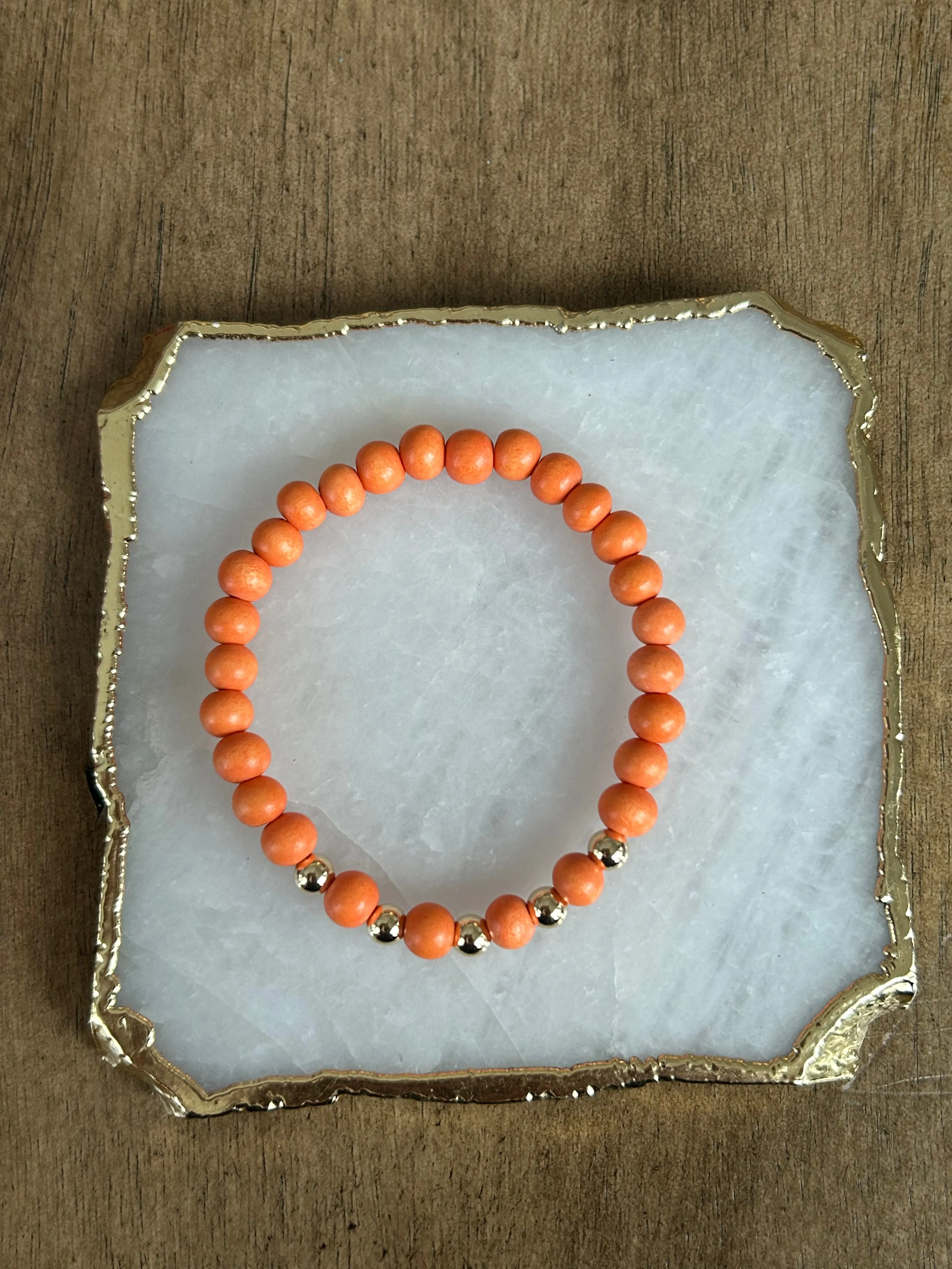 Gold Boho Wood Stackers