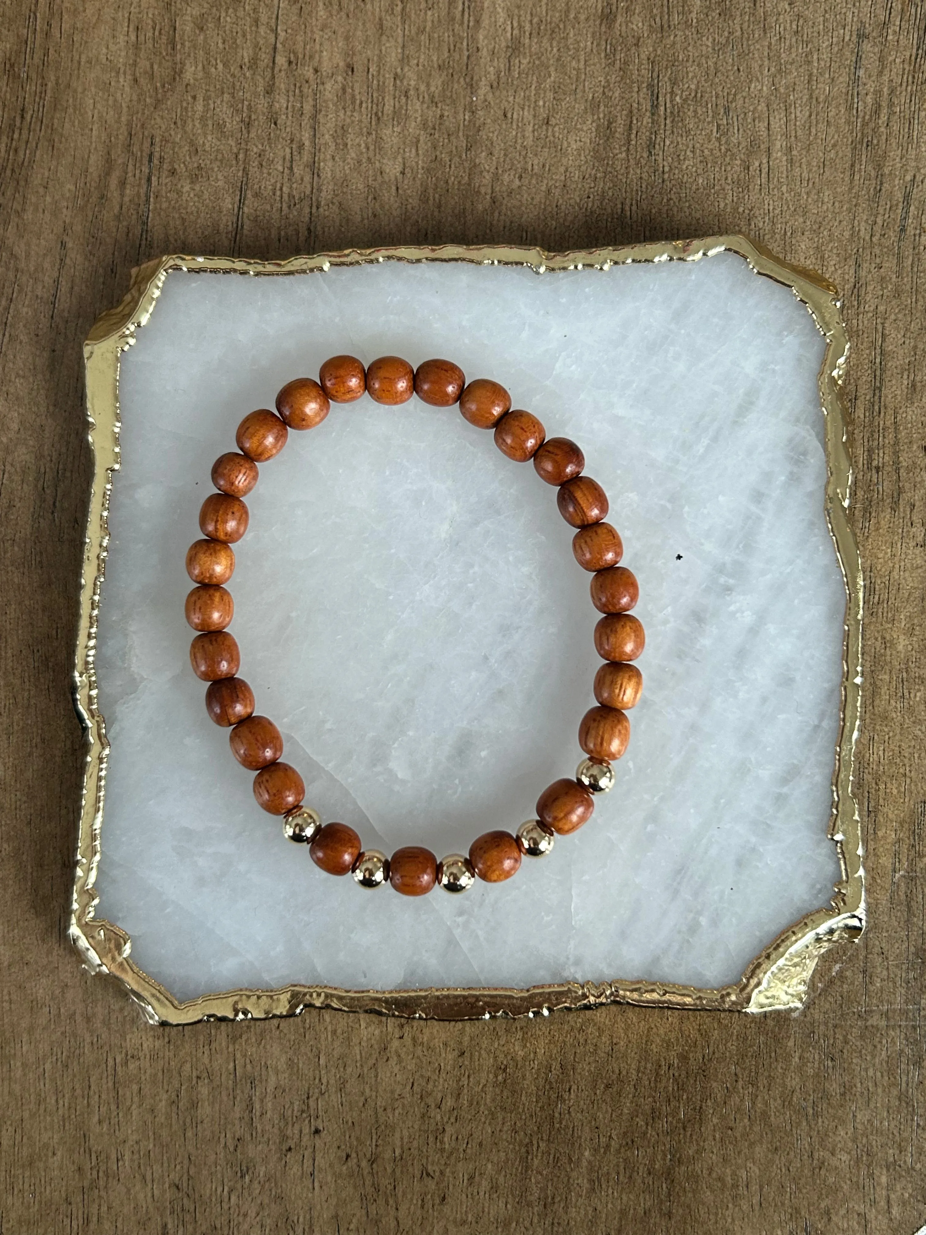 Gold Boho Wood Stackers