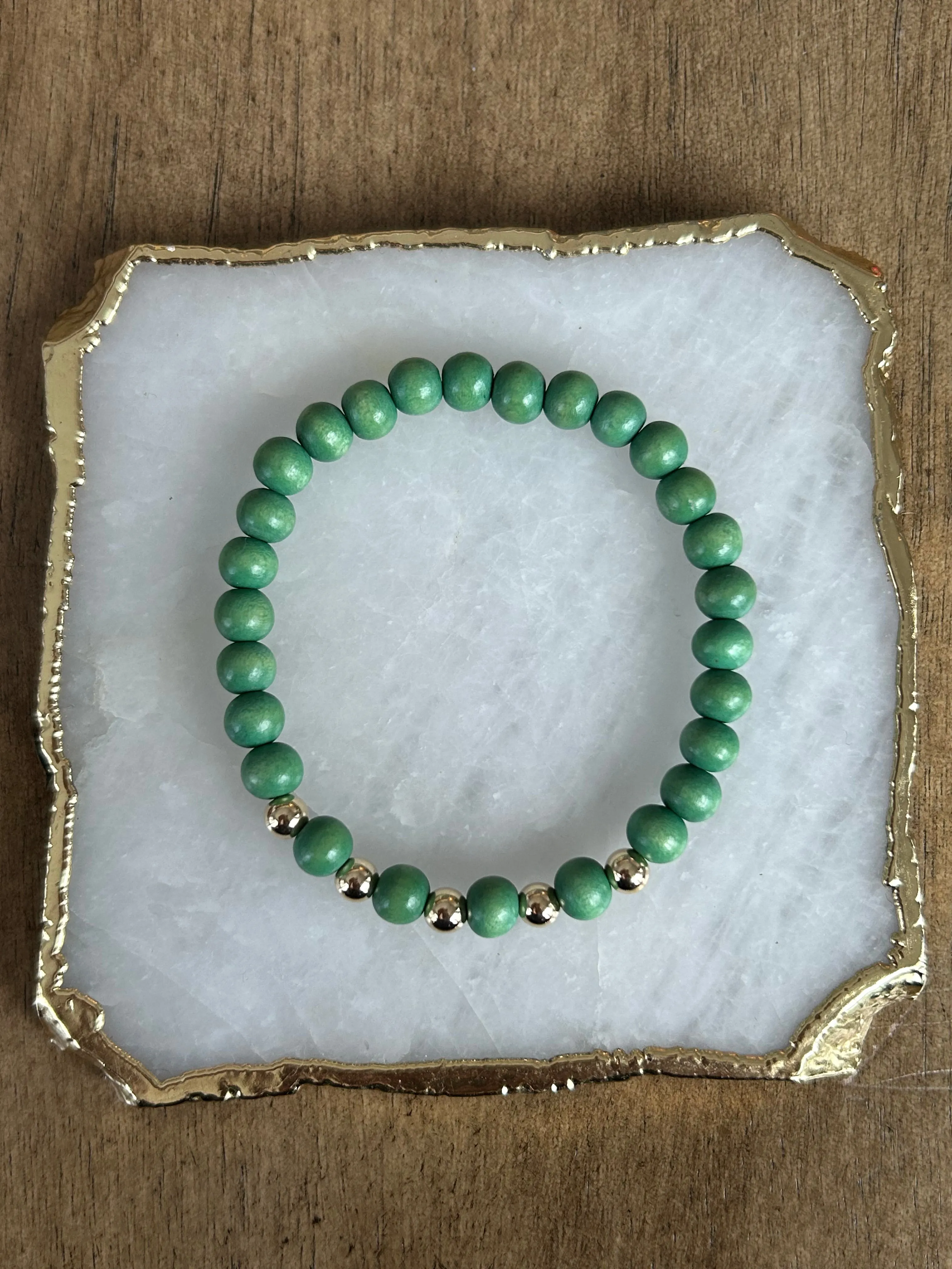Gold Boho Wood Stackers