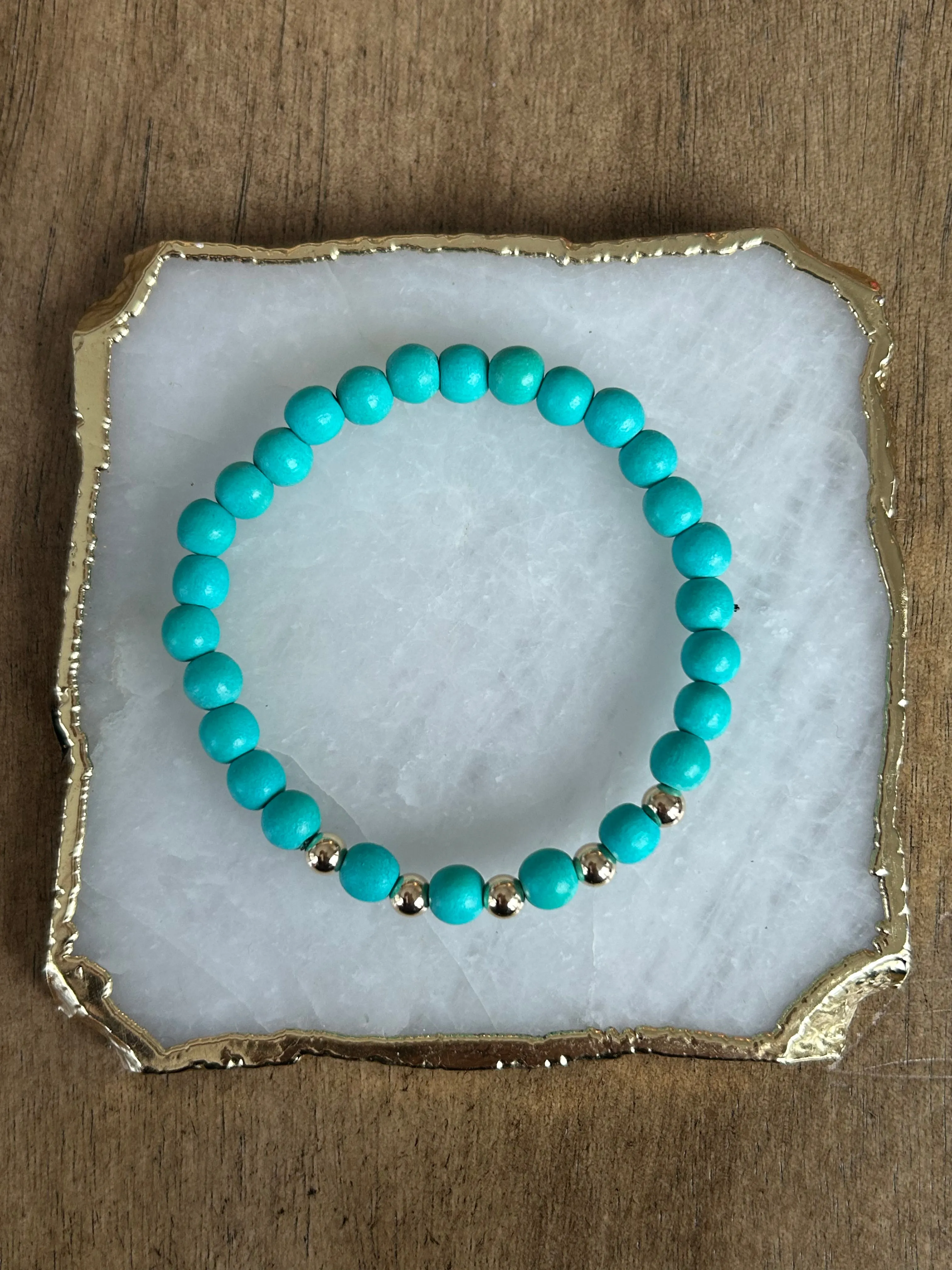 Gold Boho Wood Stackers