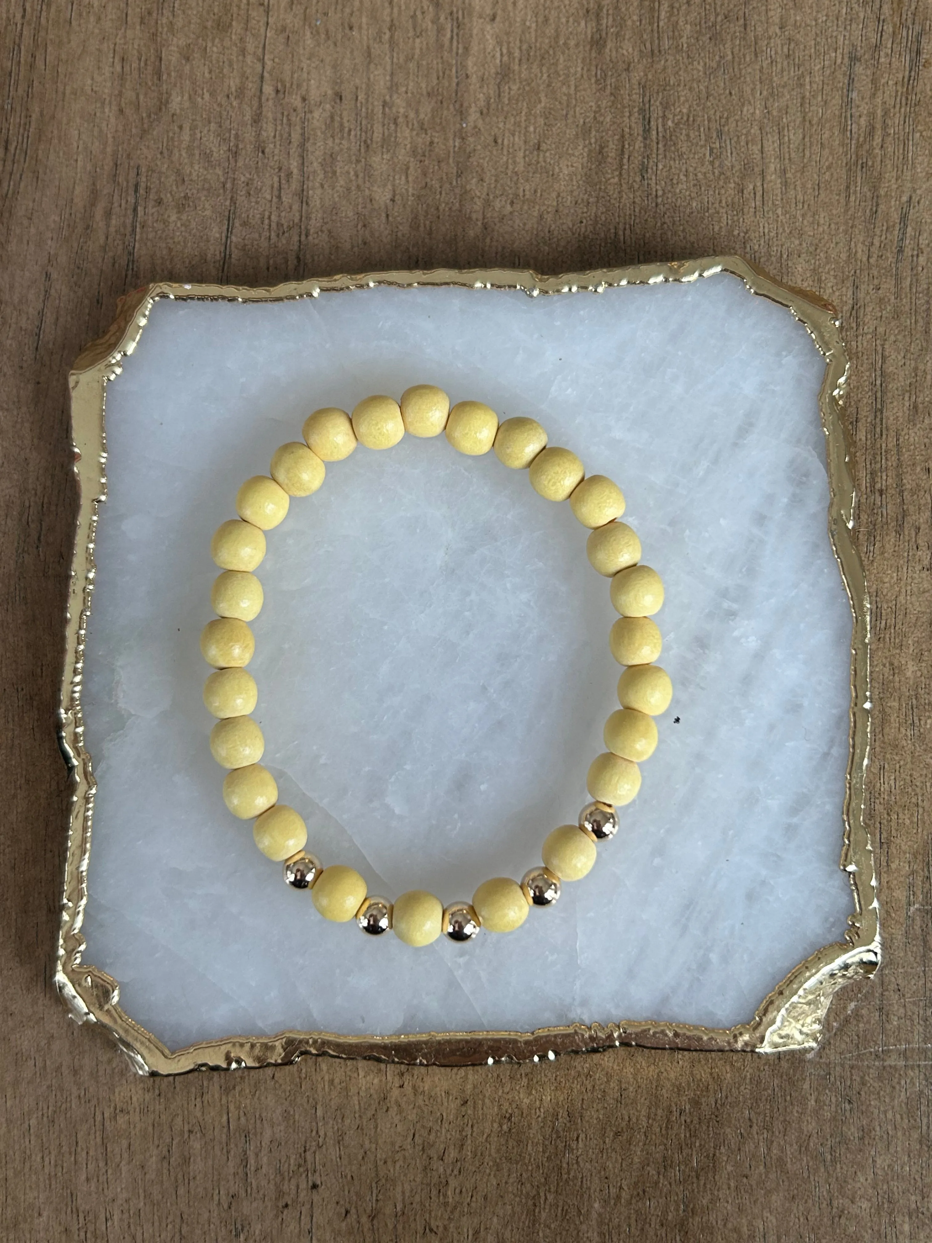 Gold Boho Wood Stackers