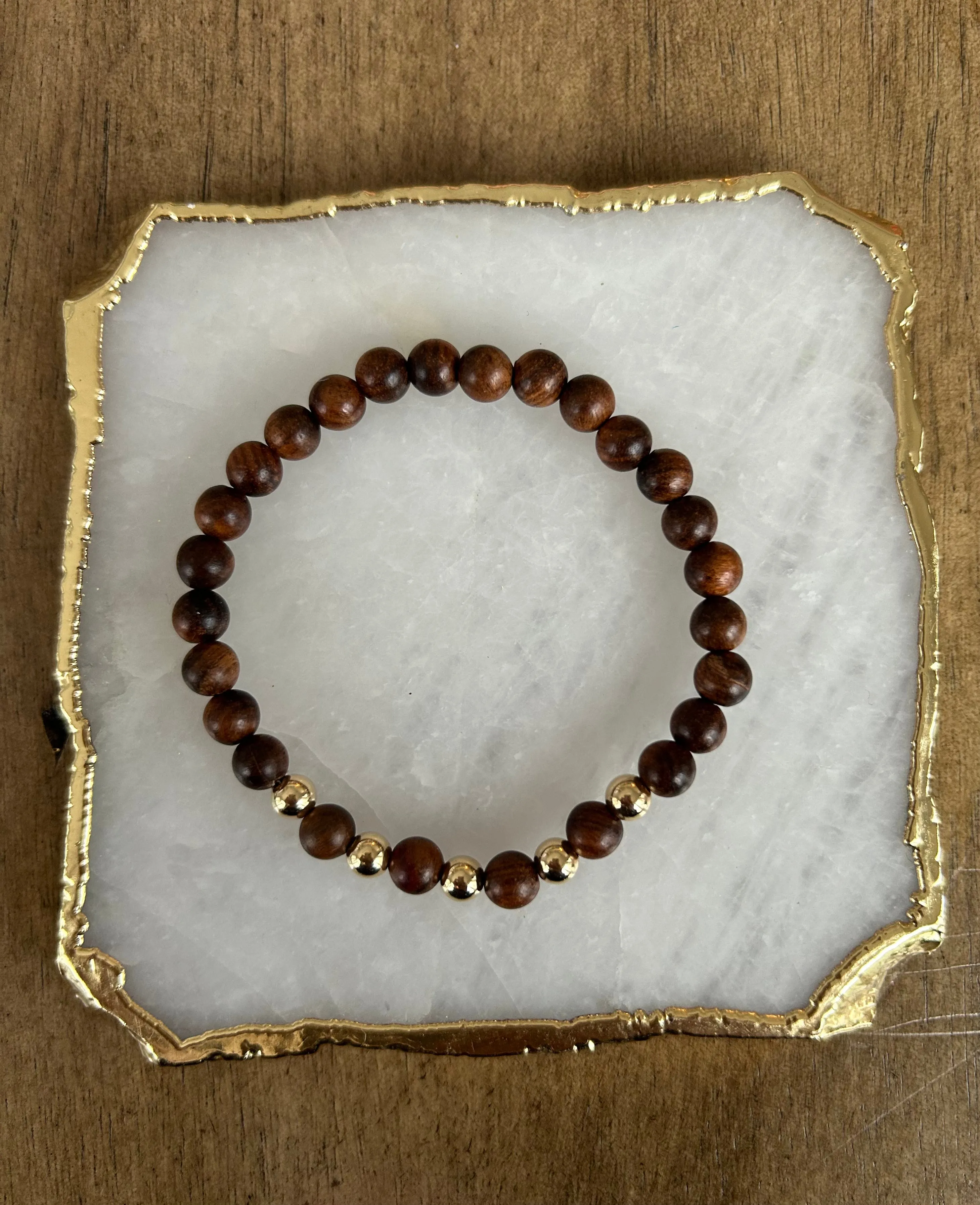 Gold Boho Wood Stackers