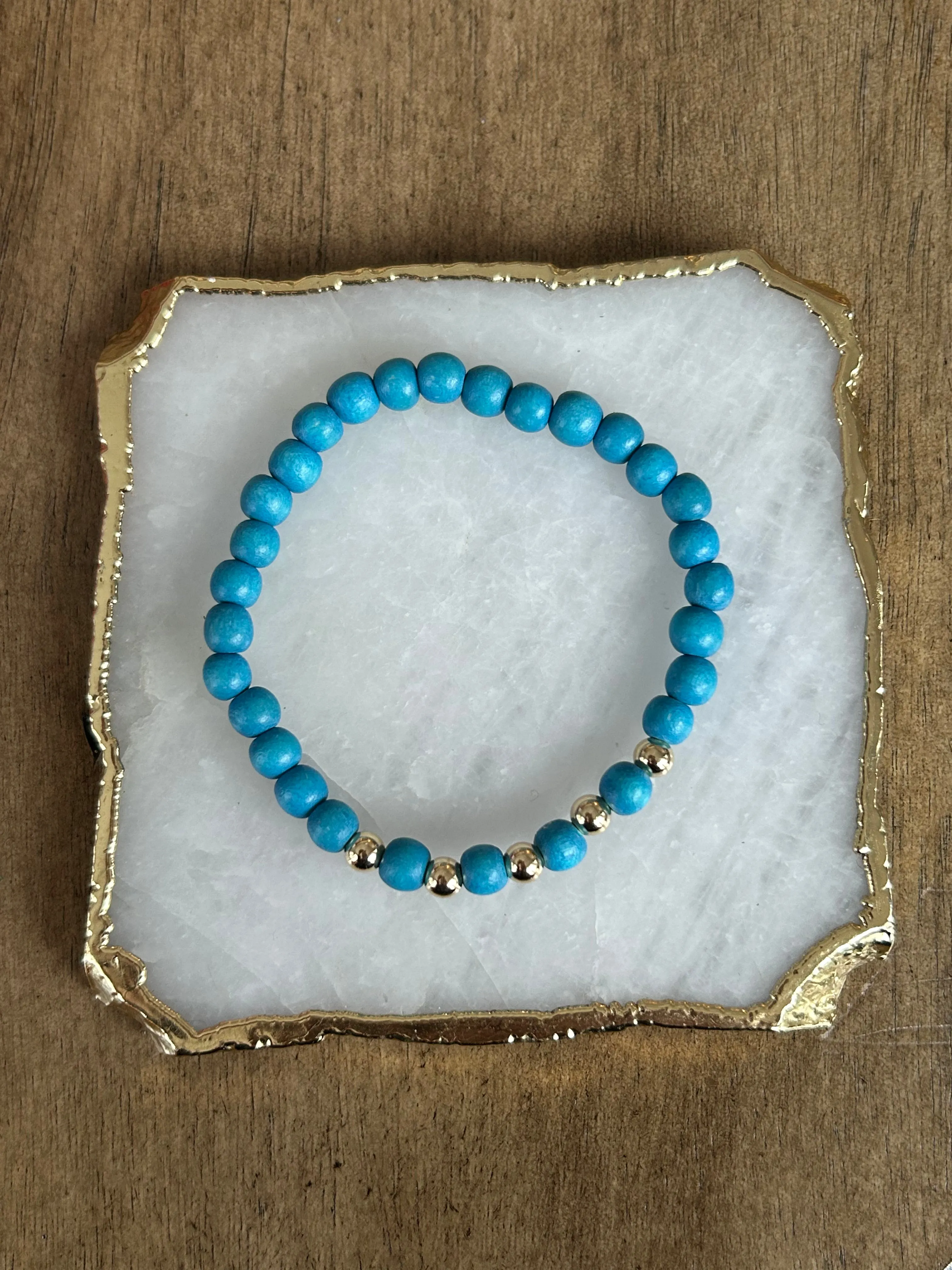 Gold Boho Wood Stackers