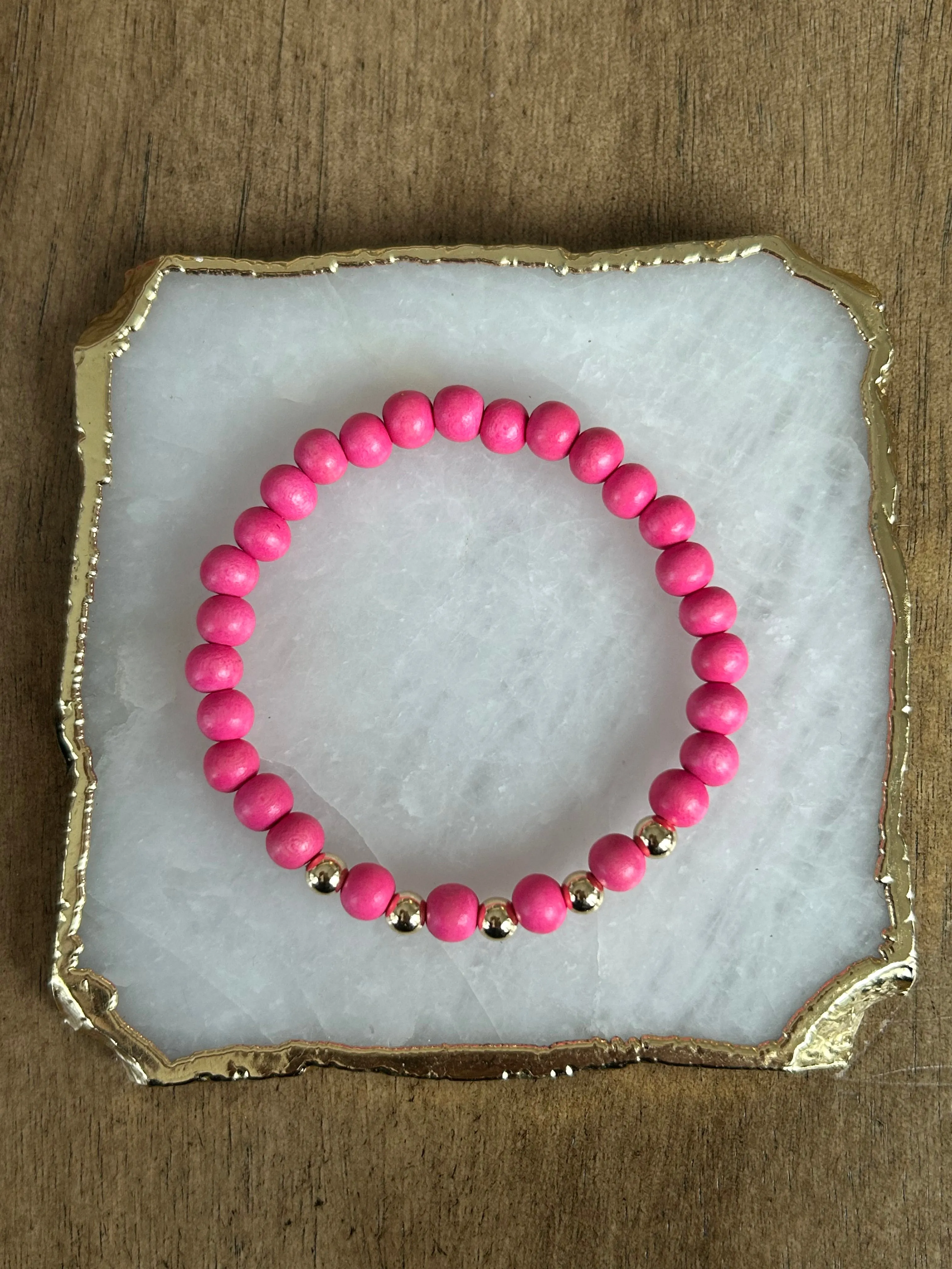 Gold Boho Wood Stackers
