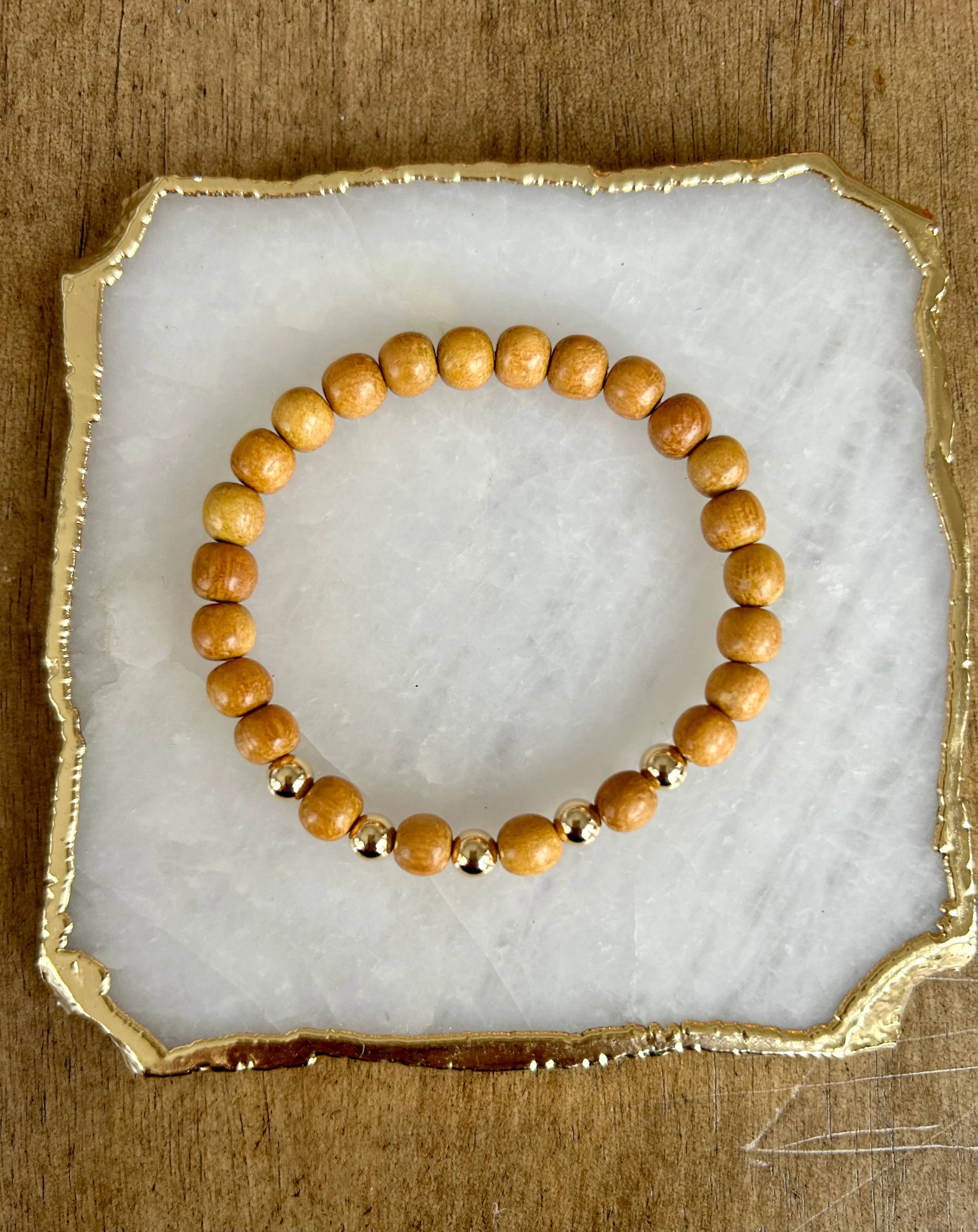 Gold Boho Wood Stackers