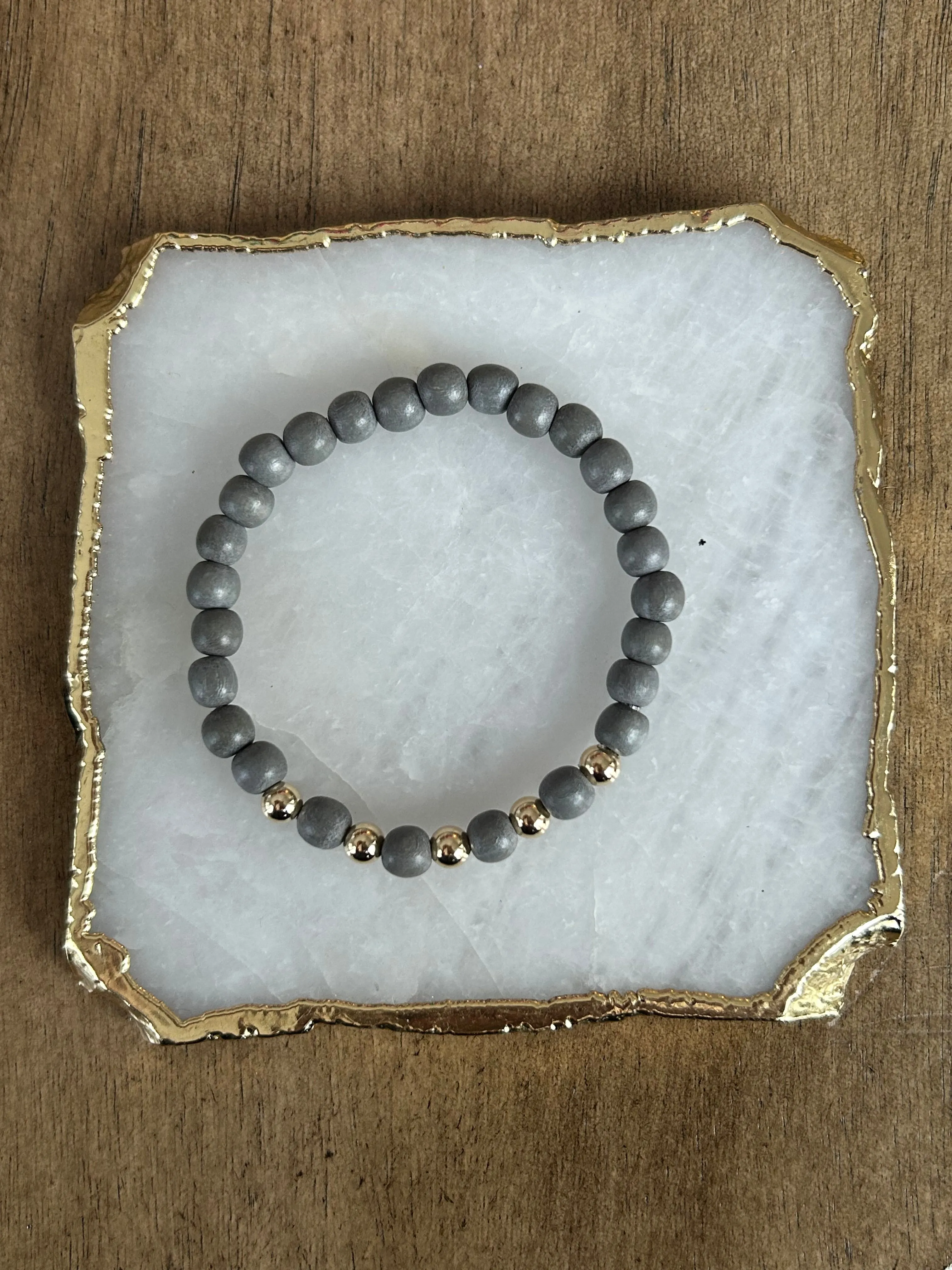 Gold Boho Wood Stackers