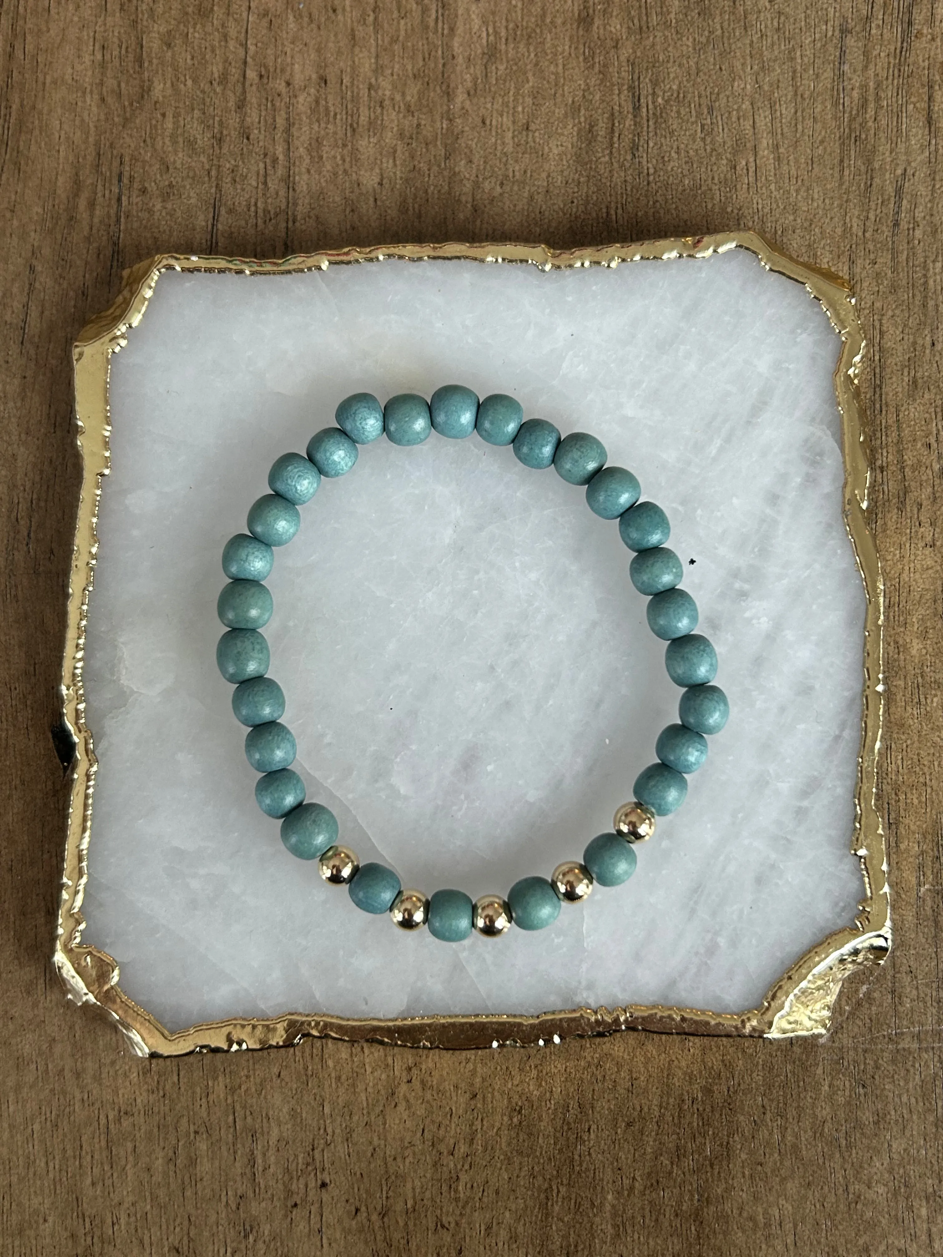 Gold Boho Wood Stackers