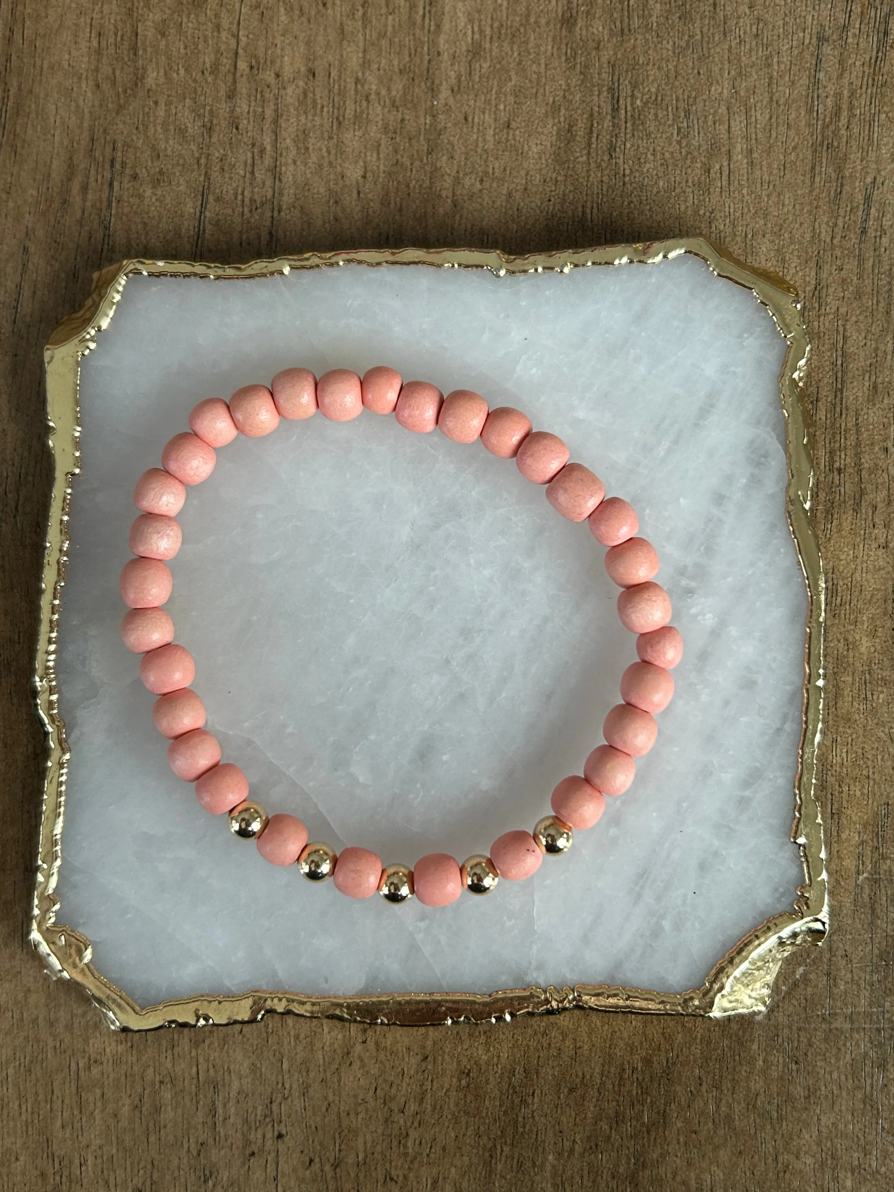 Gold Boho Wood Stackers