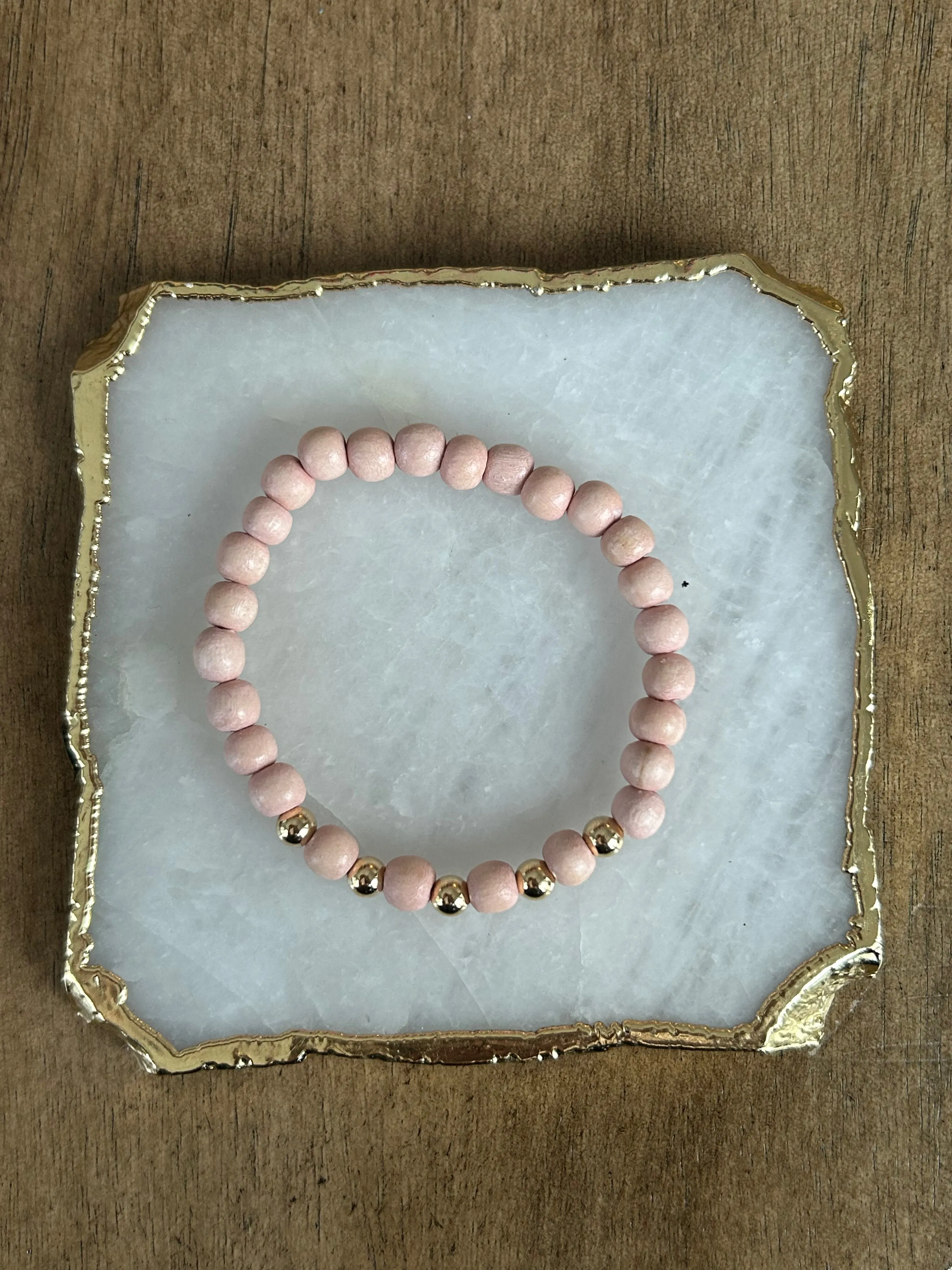 Gold Boho Wood Stackers