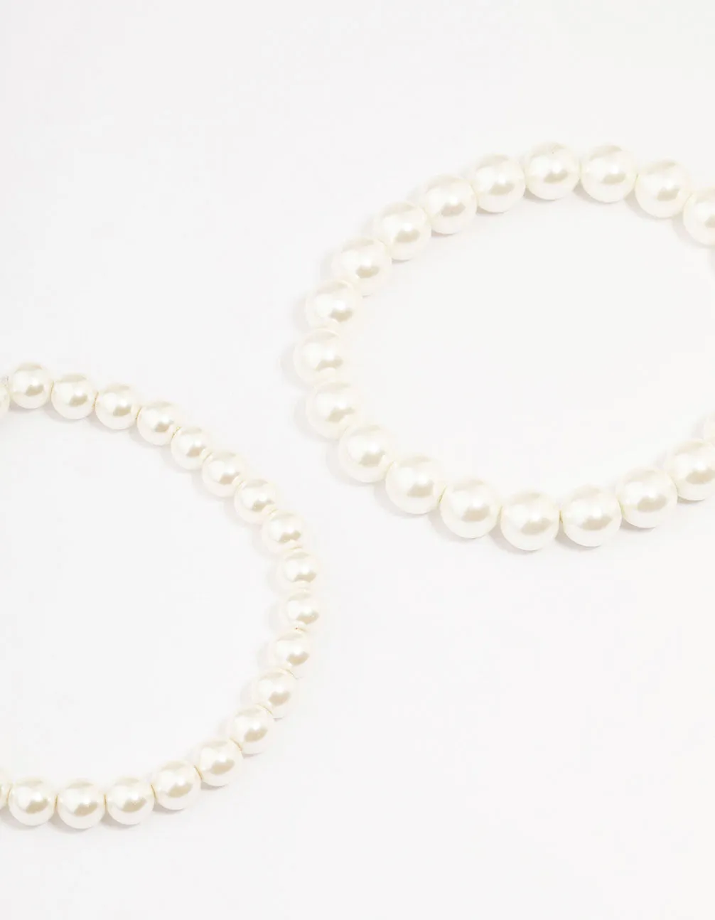 Gold Plated Freshwater Pearl Strand  Bracelets 3-Pack