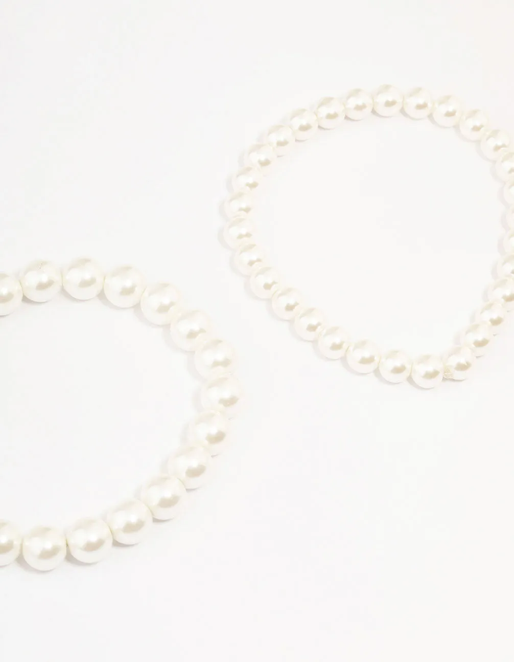 Gold Plated Freshwater Pearl Strand  Bracelets 3-Pack