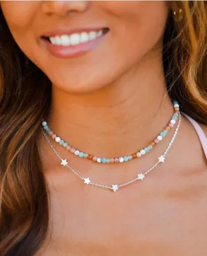 Gold Twinkle Little Star Sea Necklace