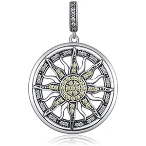 Golden Sun Celestial Amulet Pendant Charm
