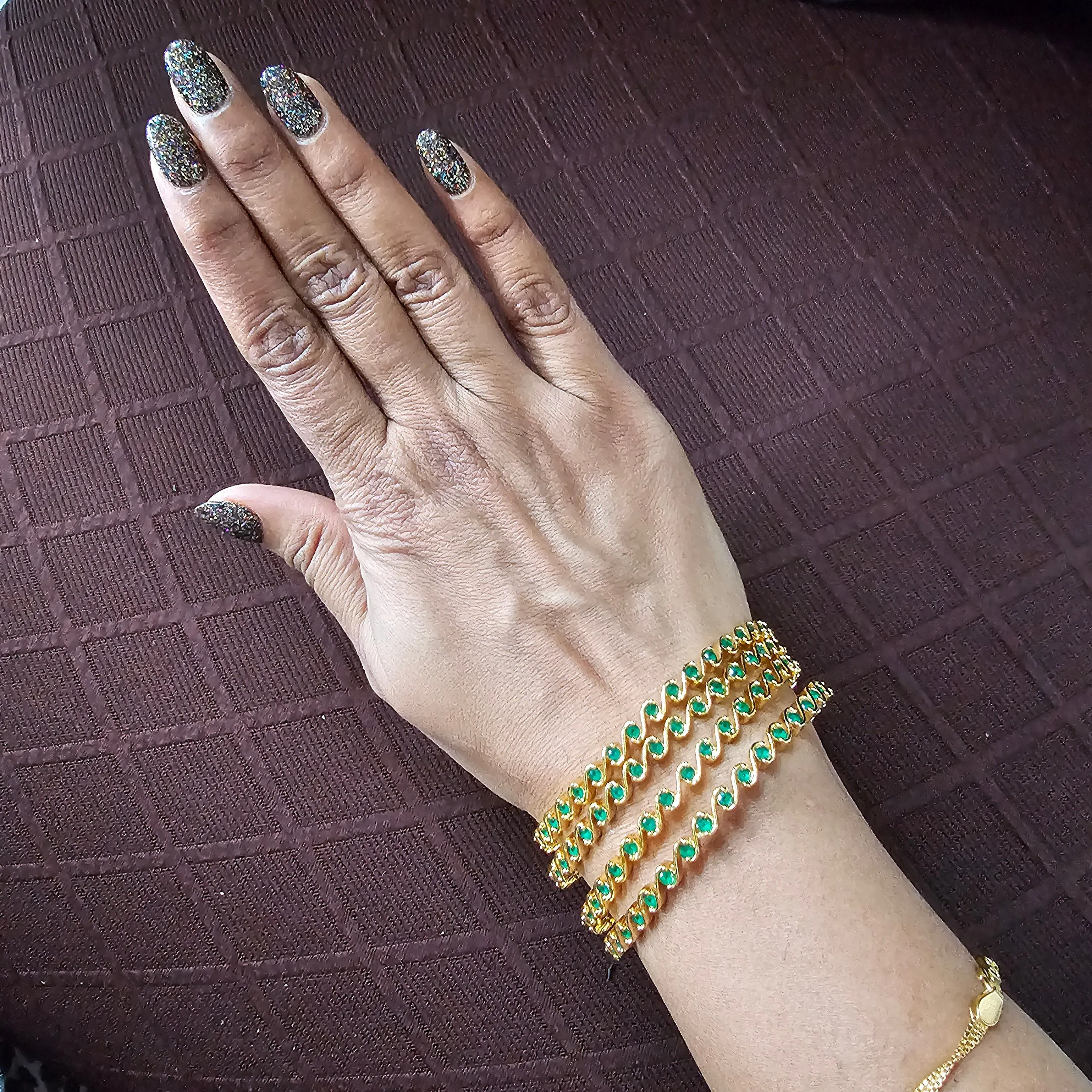 Green 4 Bangles set