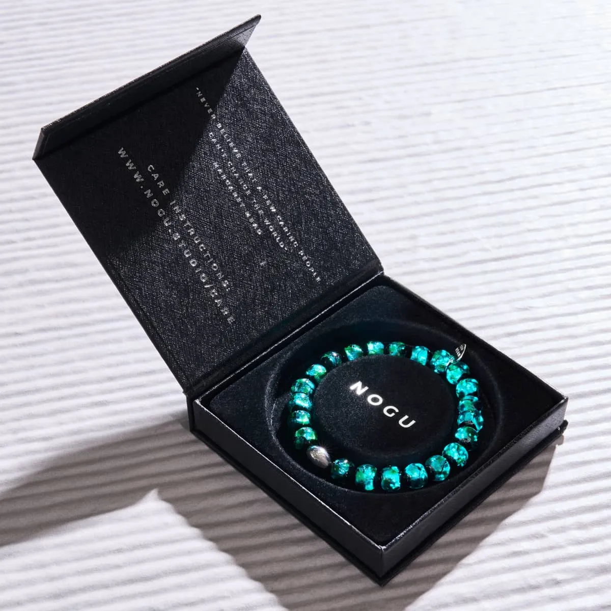 Green Astra | .925 Sterling Silver | Solar Glass Bracelet
