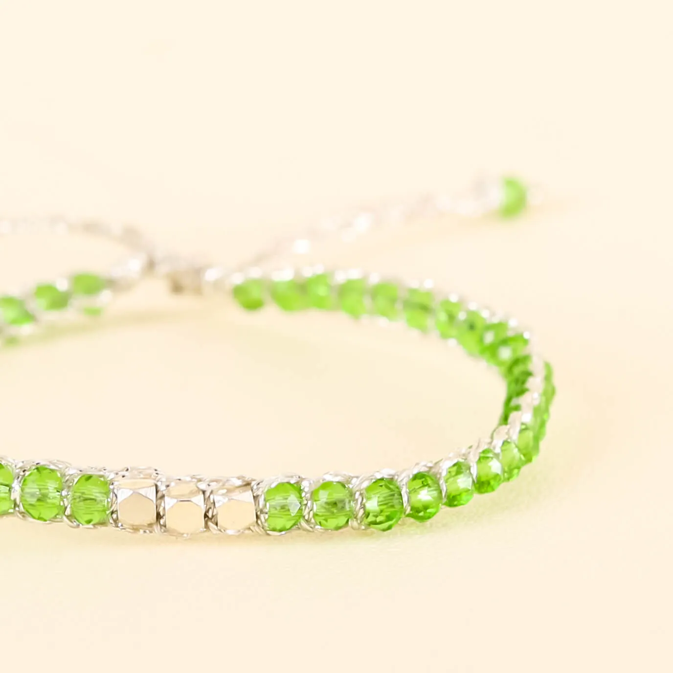 Green Crystal Kid Bracelet