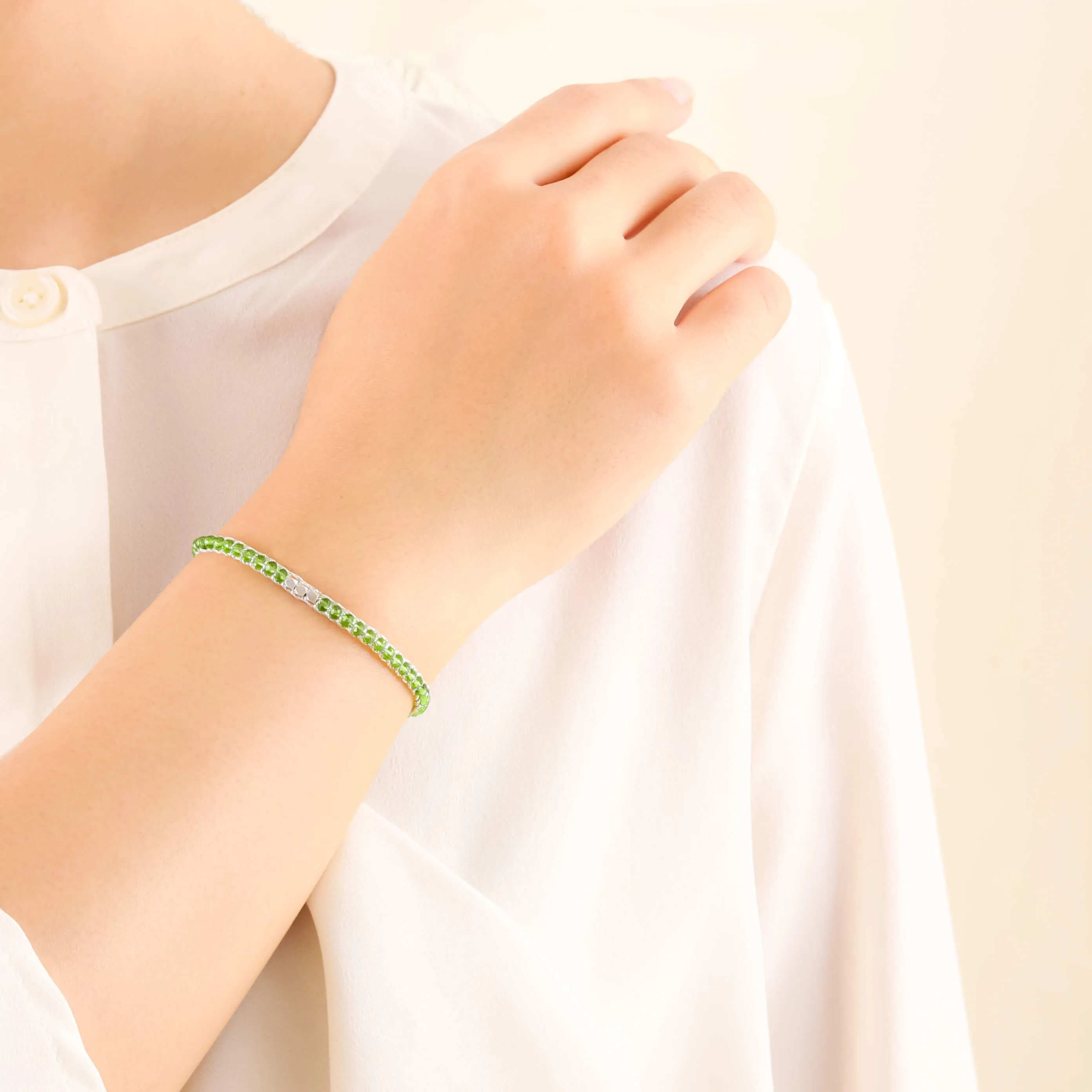 Green Crystal Kid Bracelet