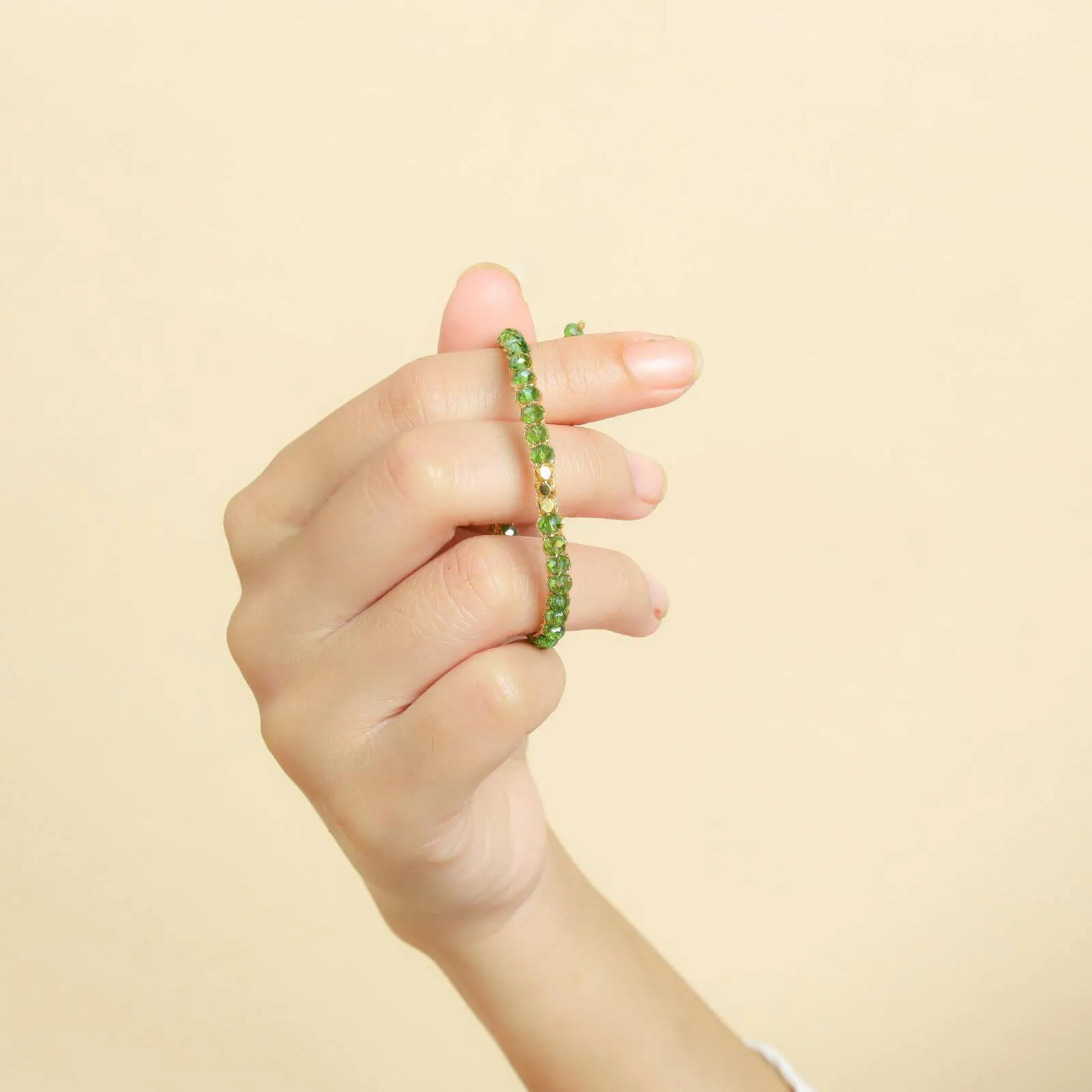 Green Crystal Kid Bracelet