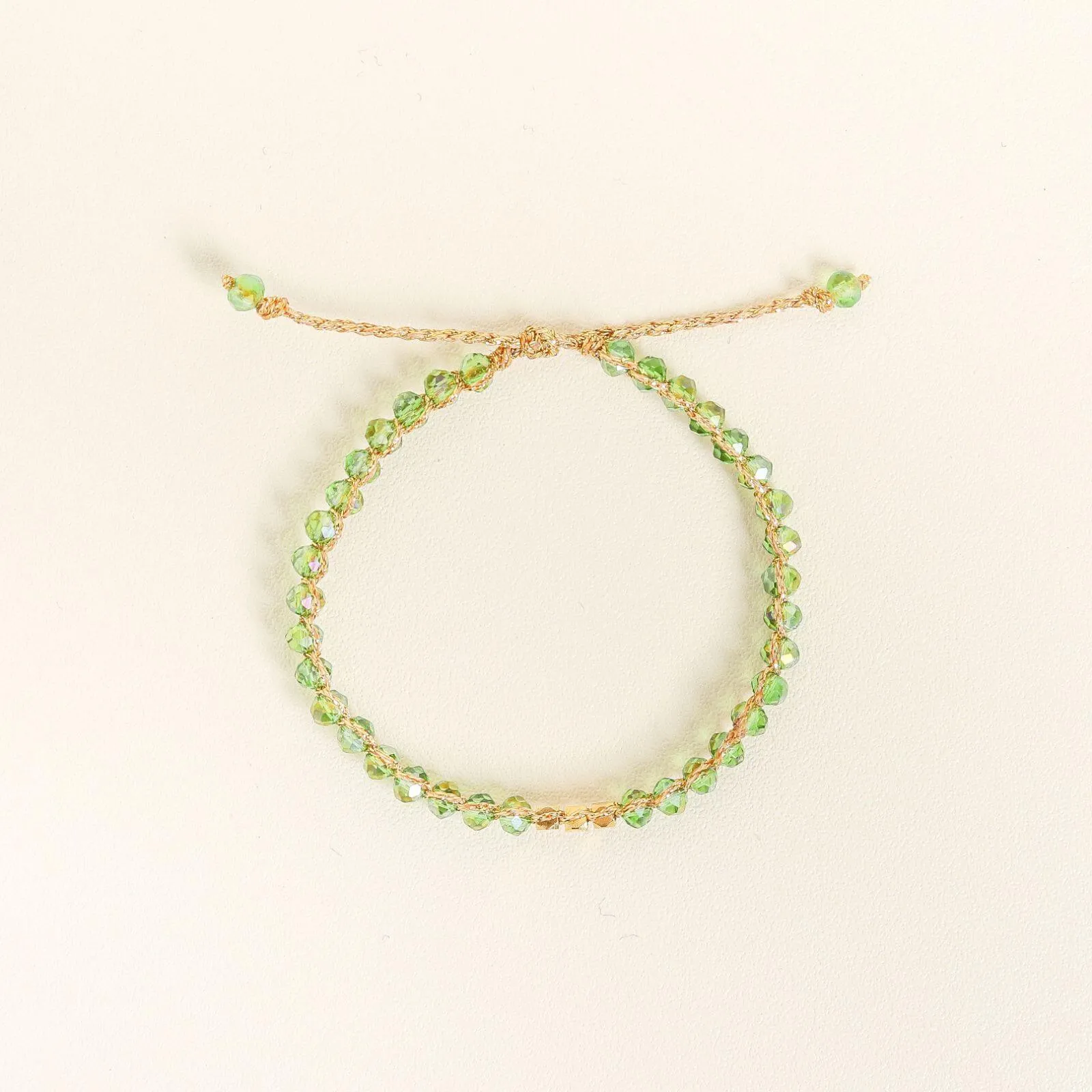 Green Crystal Kid Bracelet